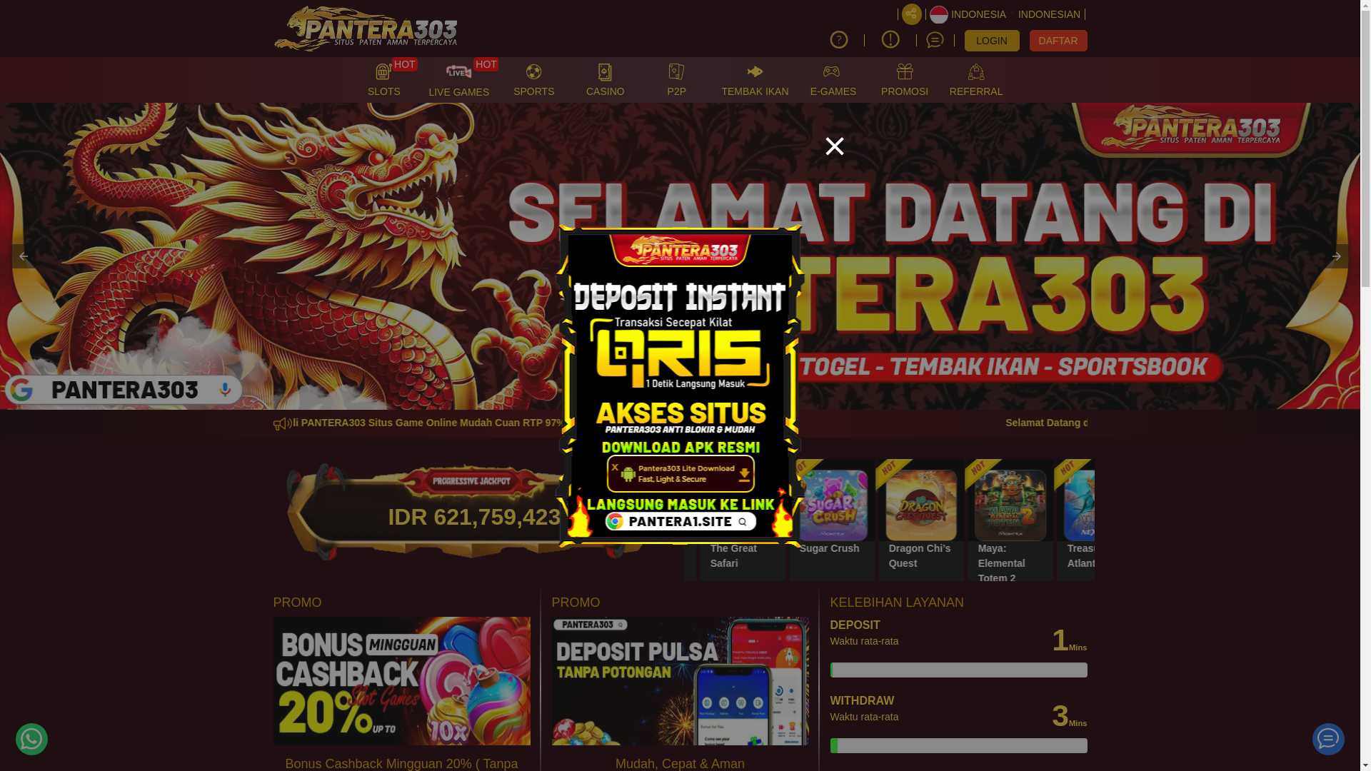 website screenshot of https://panterakuat.site/