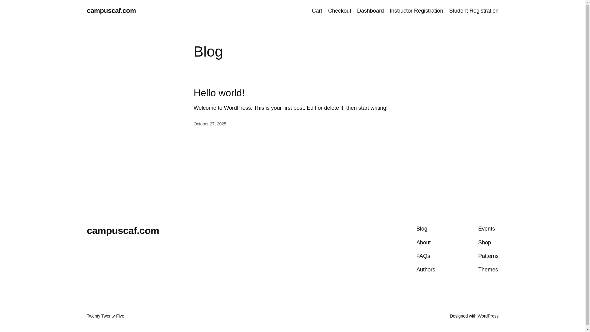 website screenshot of https://campuscaf.com/