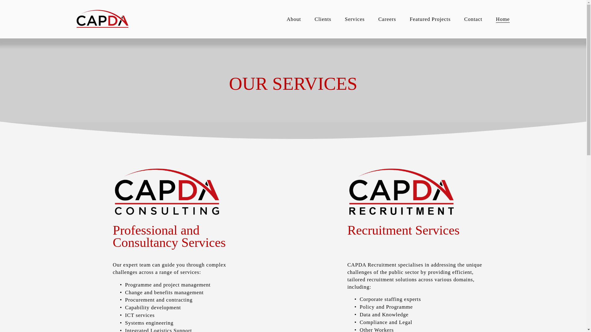 website screenshot of https://capdaconsulting.online/