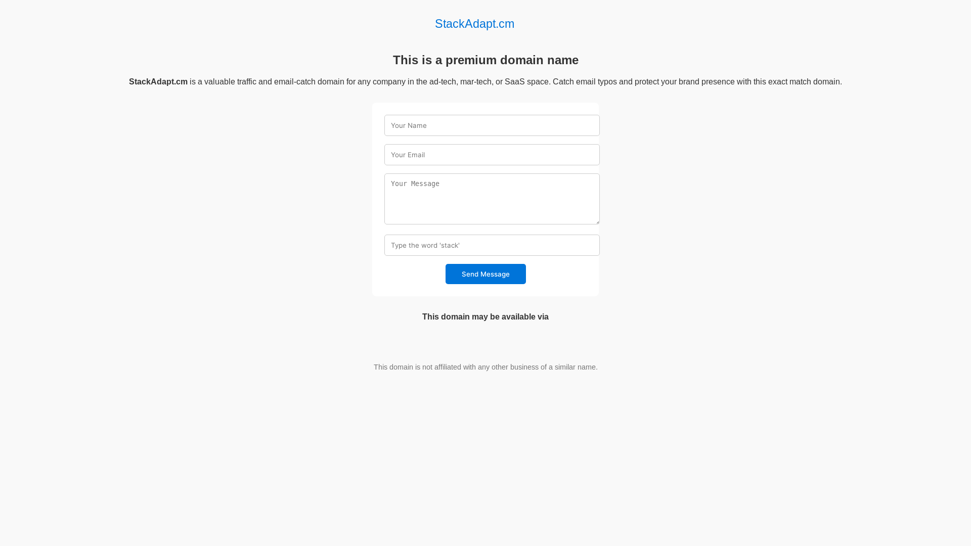 website screenshot of https://stackadapt.cm/