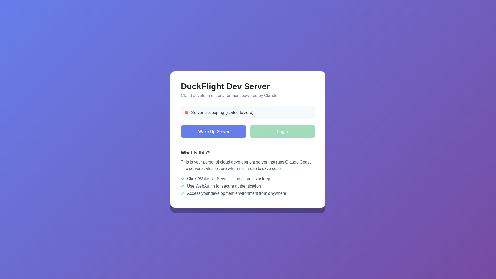 website screenshot of https://duckflightdev.pages.dev/