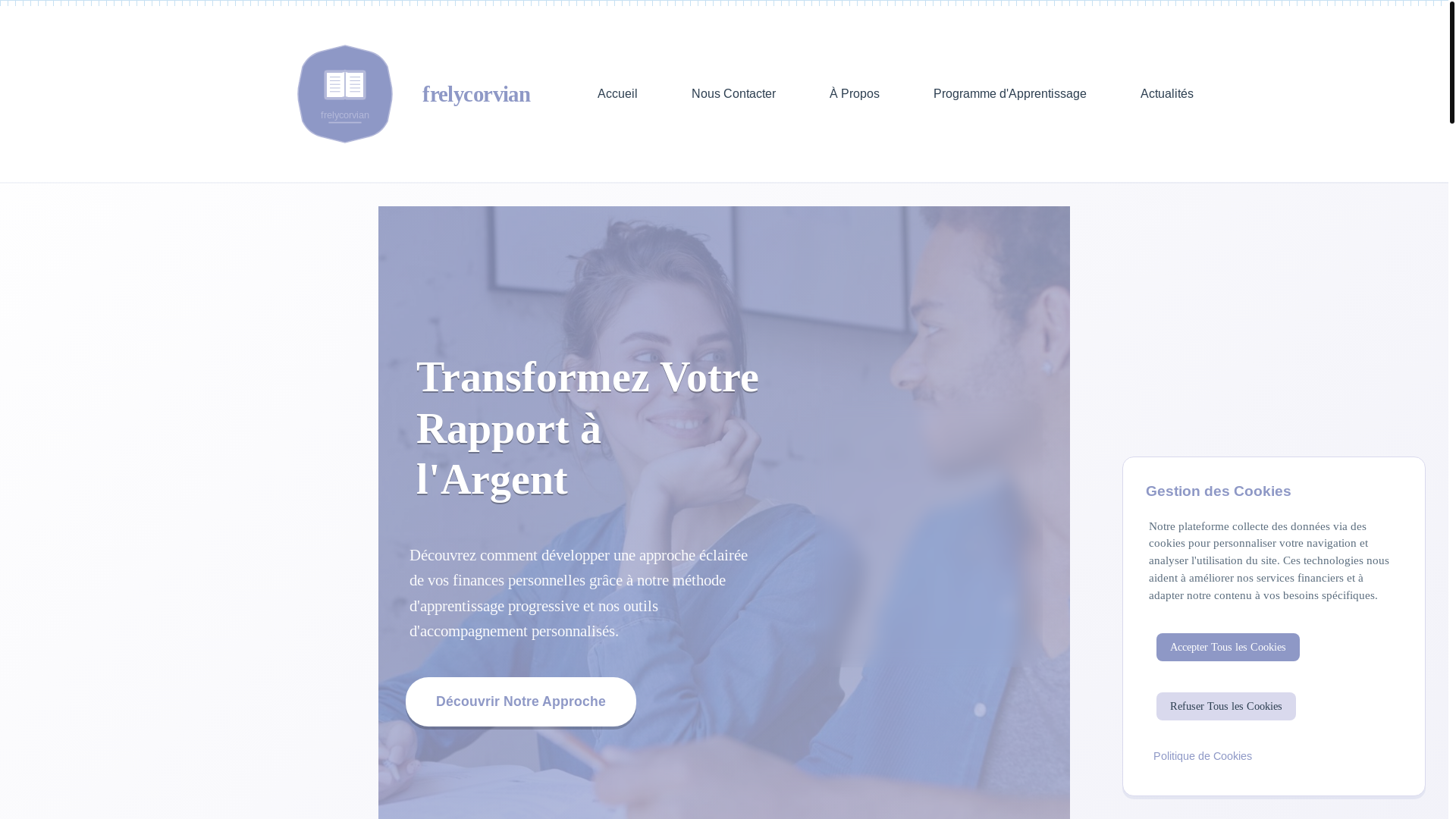 website screenshot of https://frelycorvian.sbs/