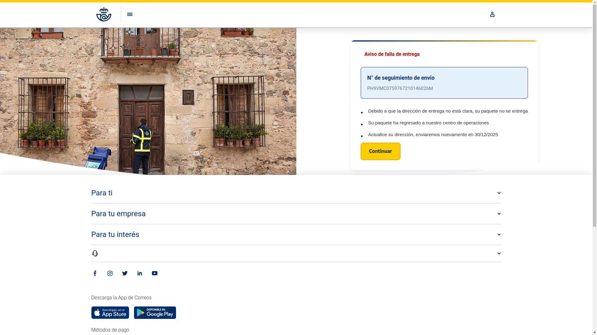website screenshot of https://particularescl.wpenginepowered.com/acp/