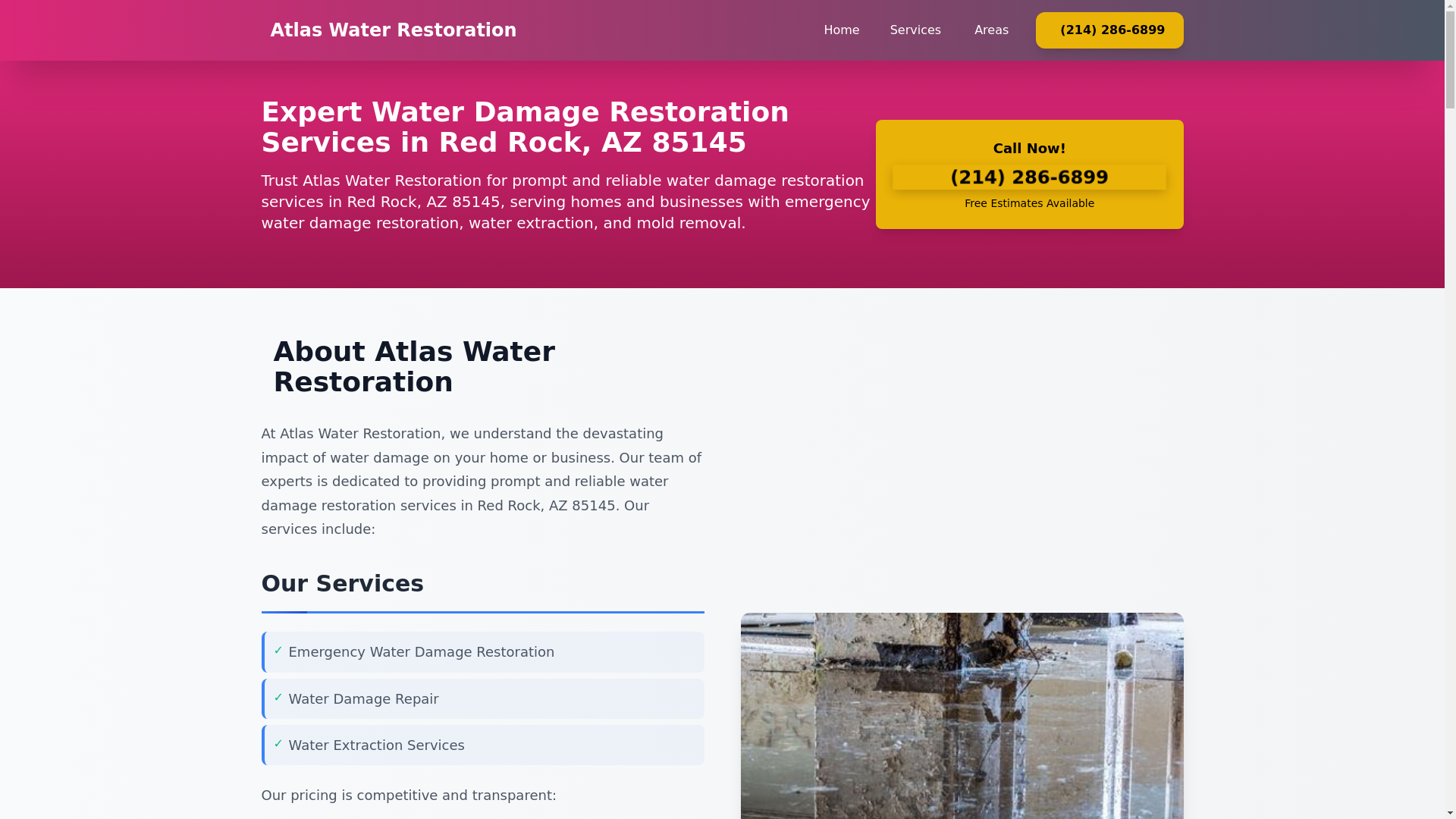 website screenshot of https://water-damage-restoration-red-rock-az.pages.dev/