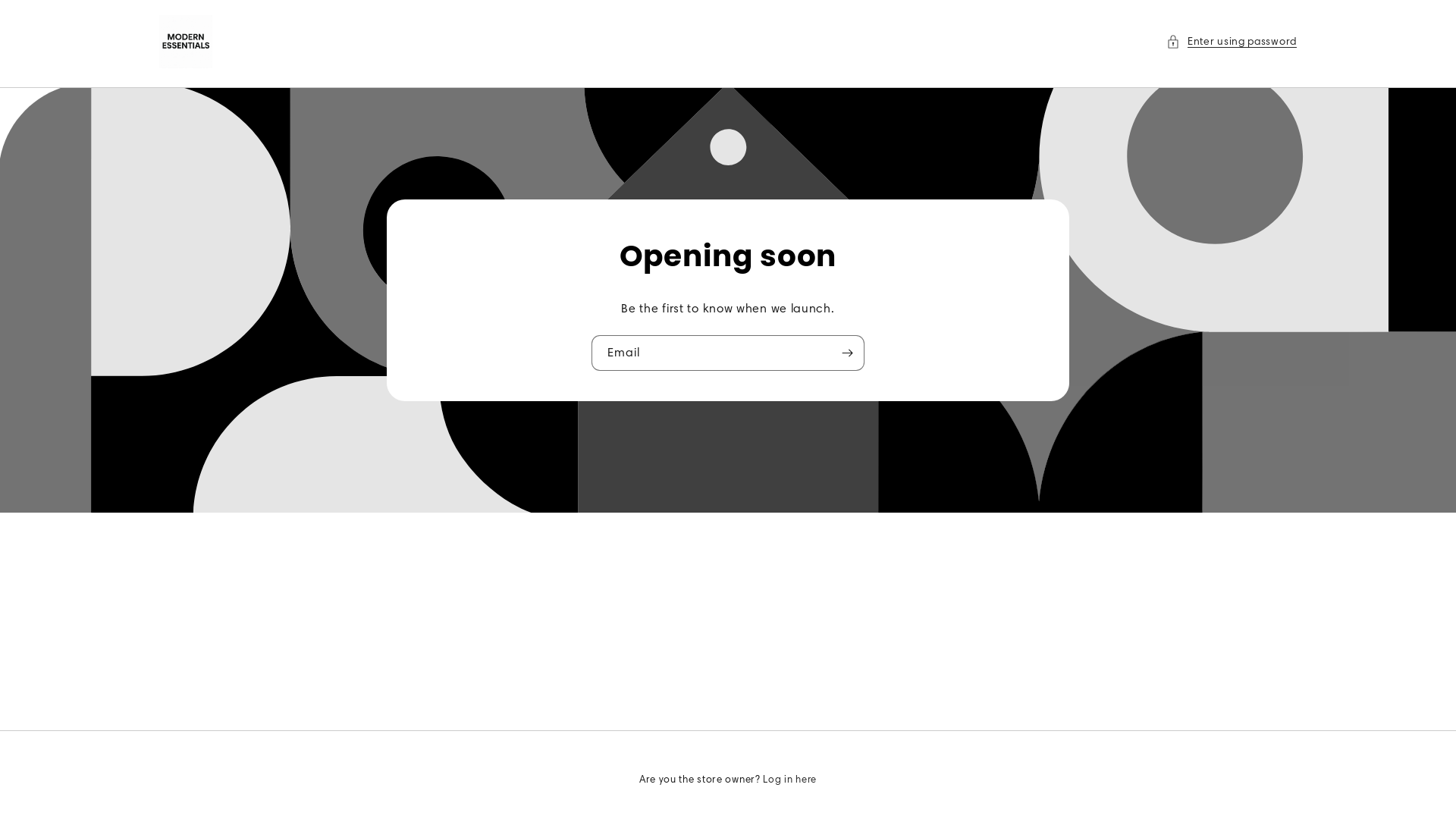 website screenshot of https://yourmodernessentials.com/