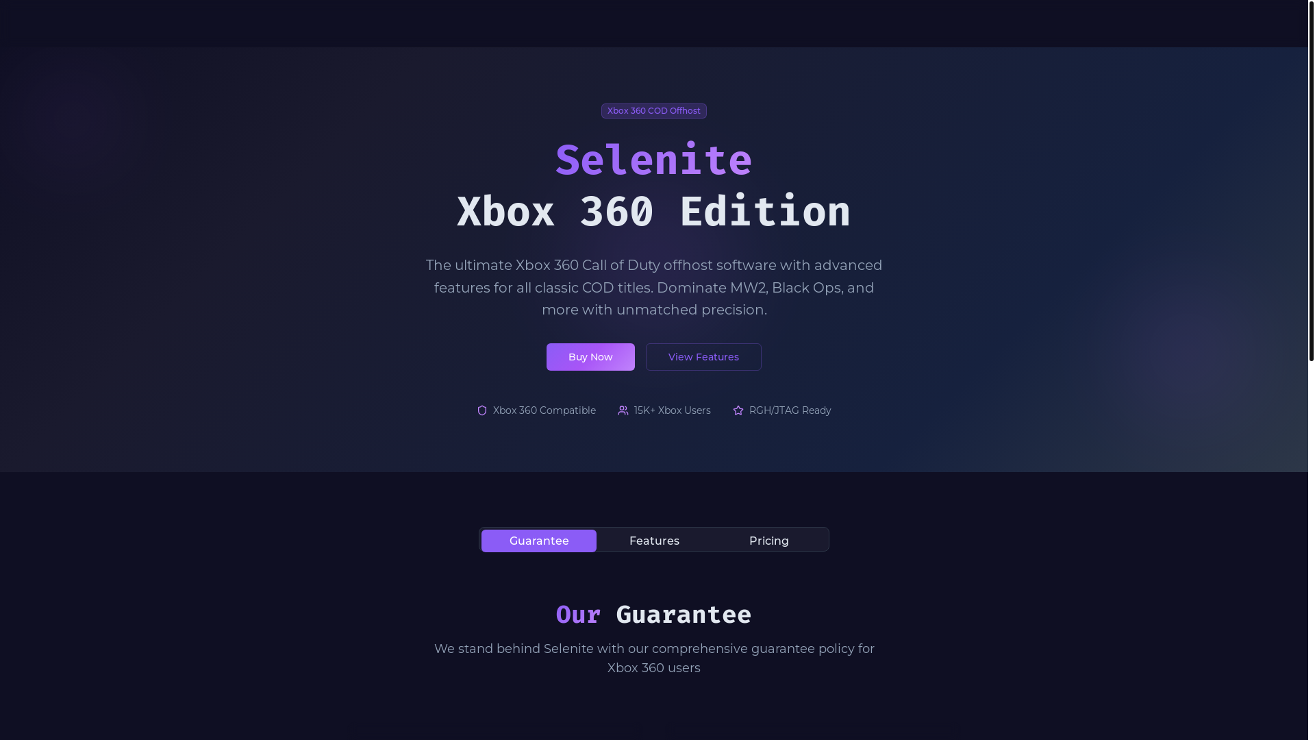 website screenshot of https://selenitemenu.pages.dev/