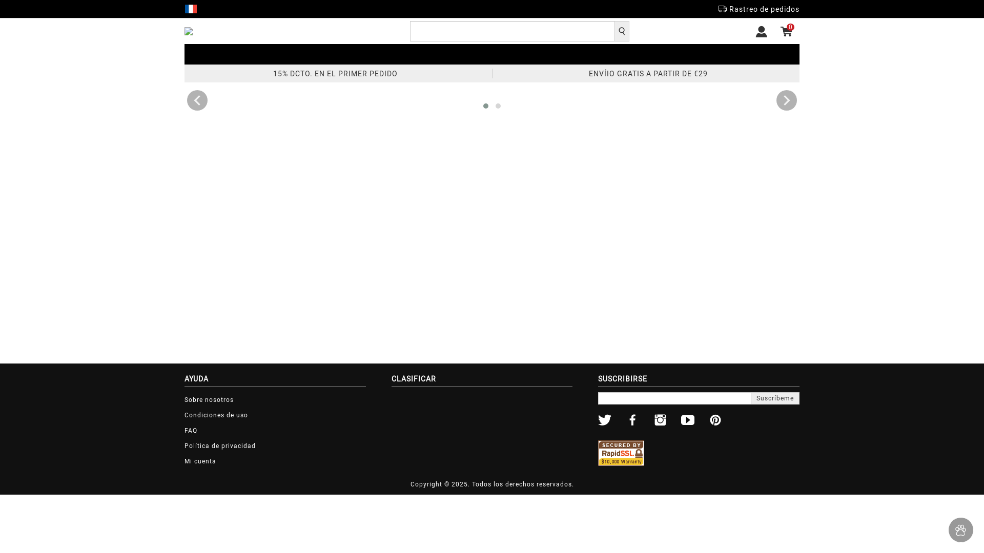 website screenshot of https://mariluna.shop/