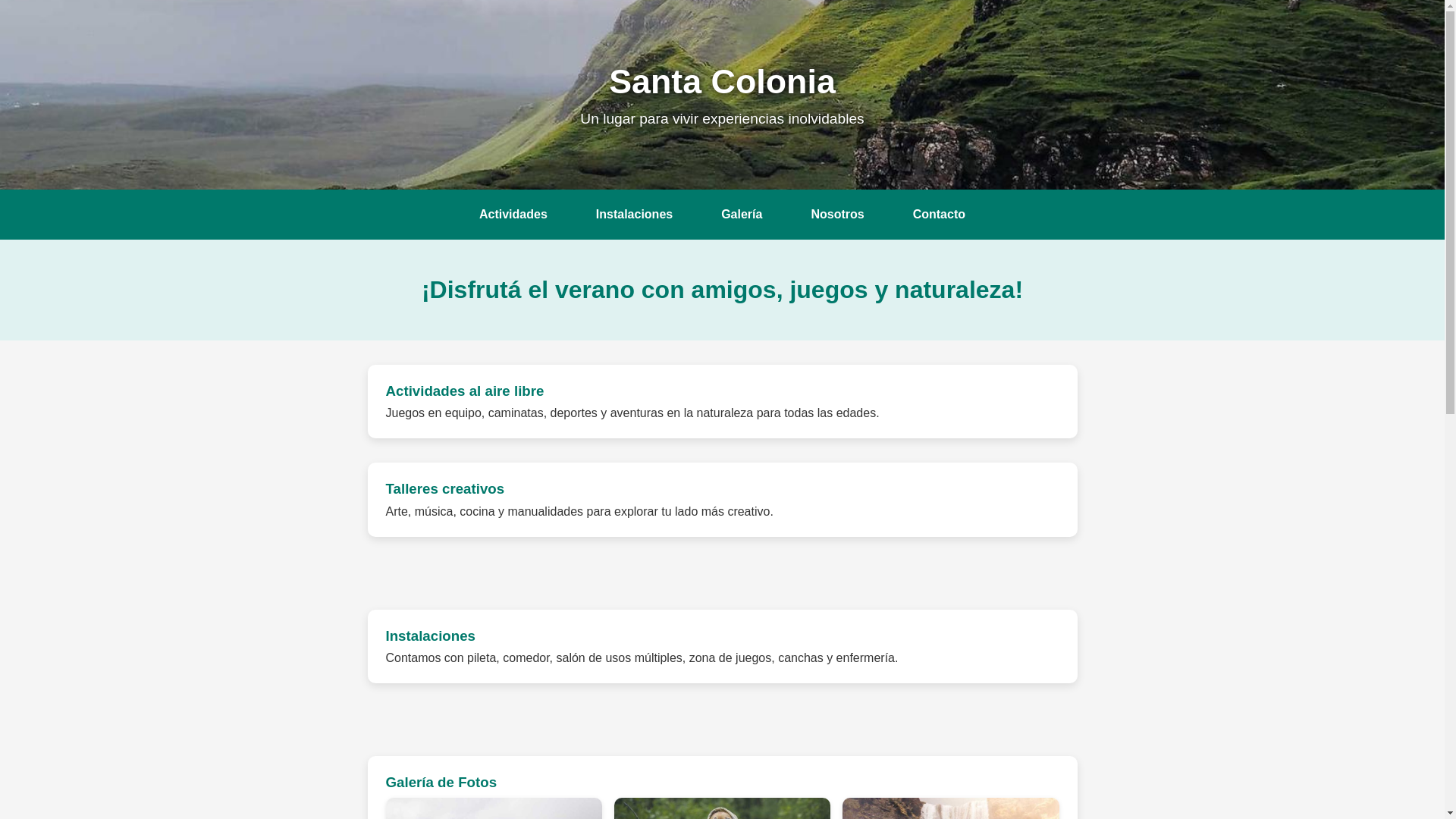 website screenshot of https://santacoloniia.click/