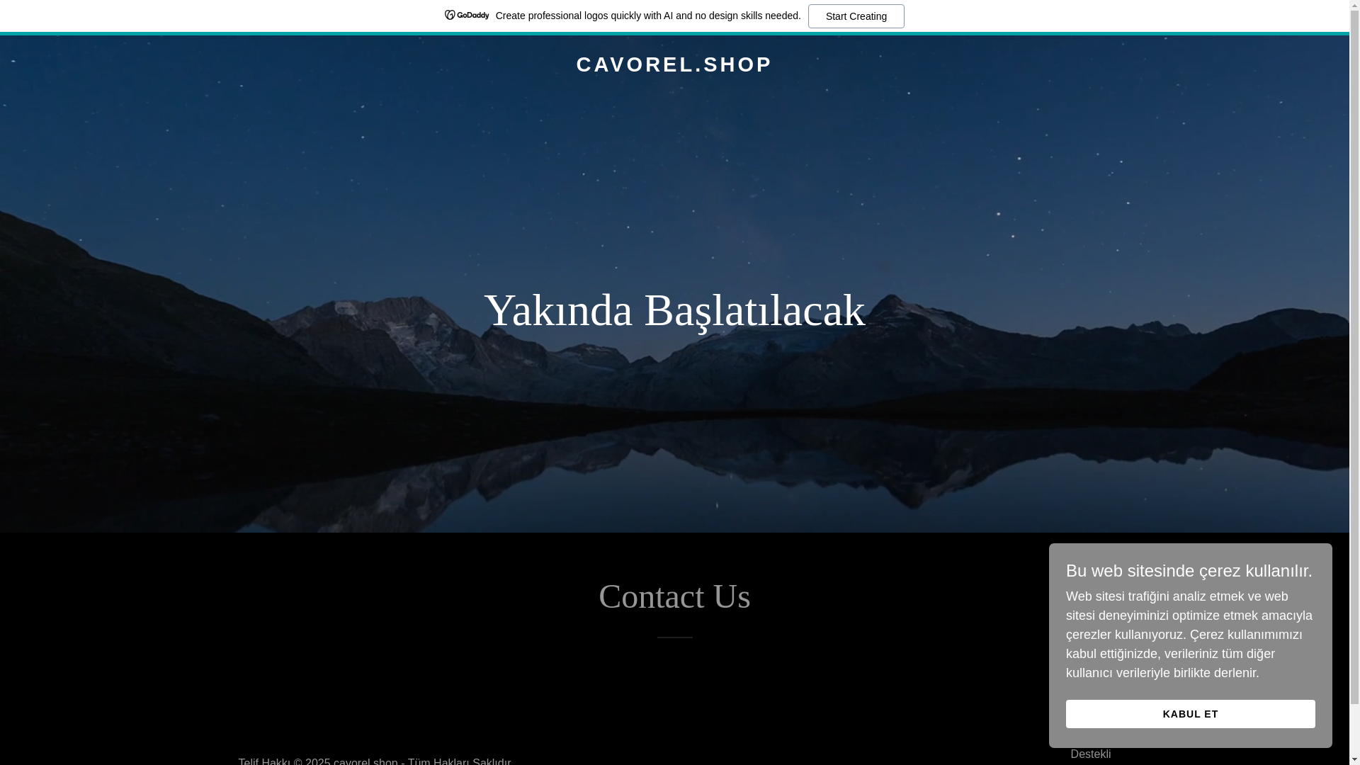 website screenshot of https://cavorel.shop/