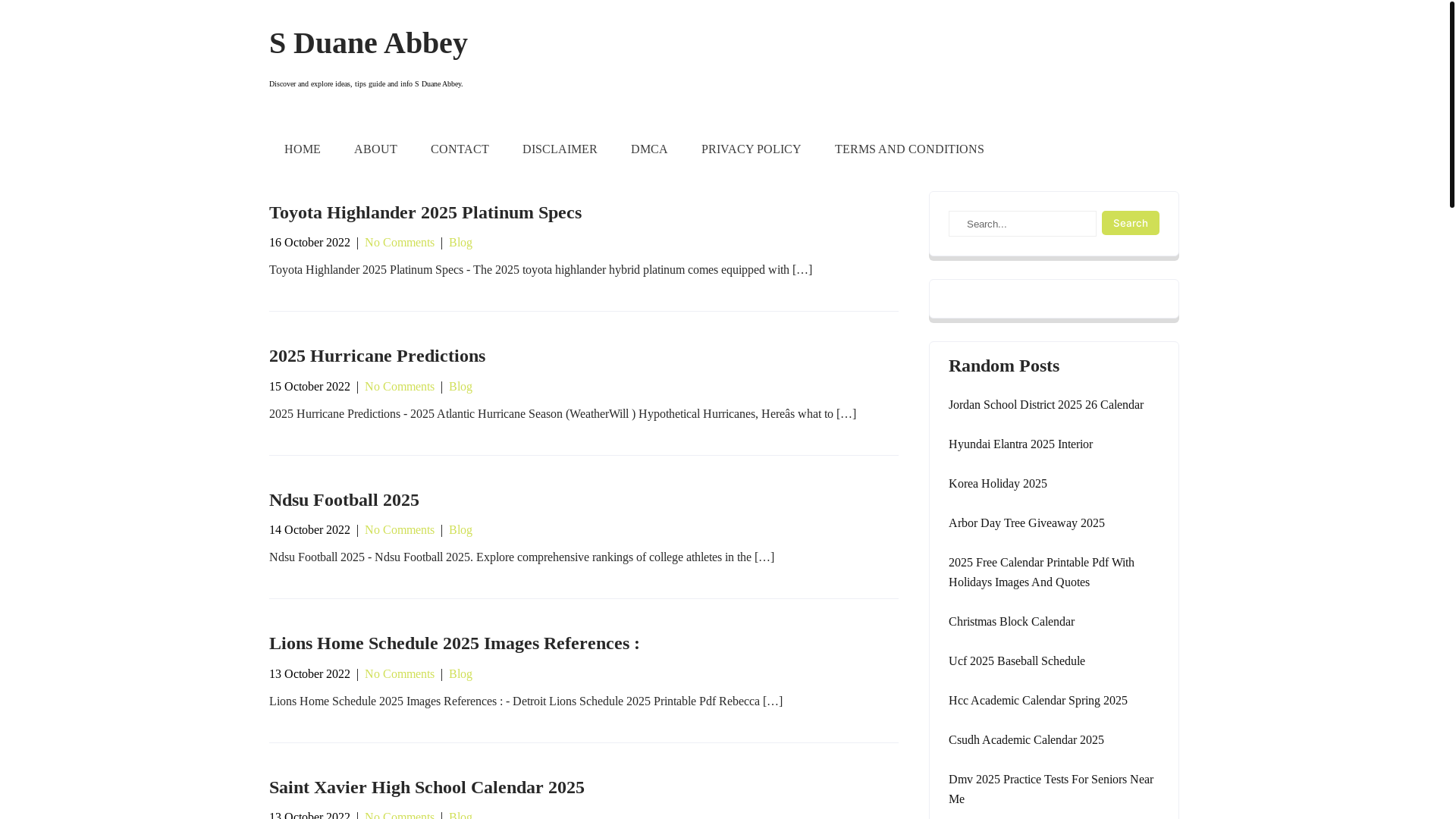 website screenshot of https://sduaneabbey.pages.dev/