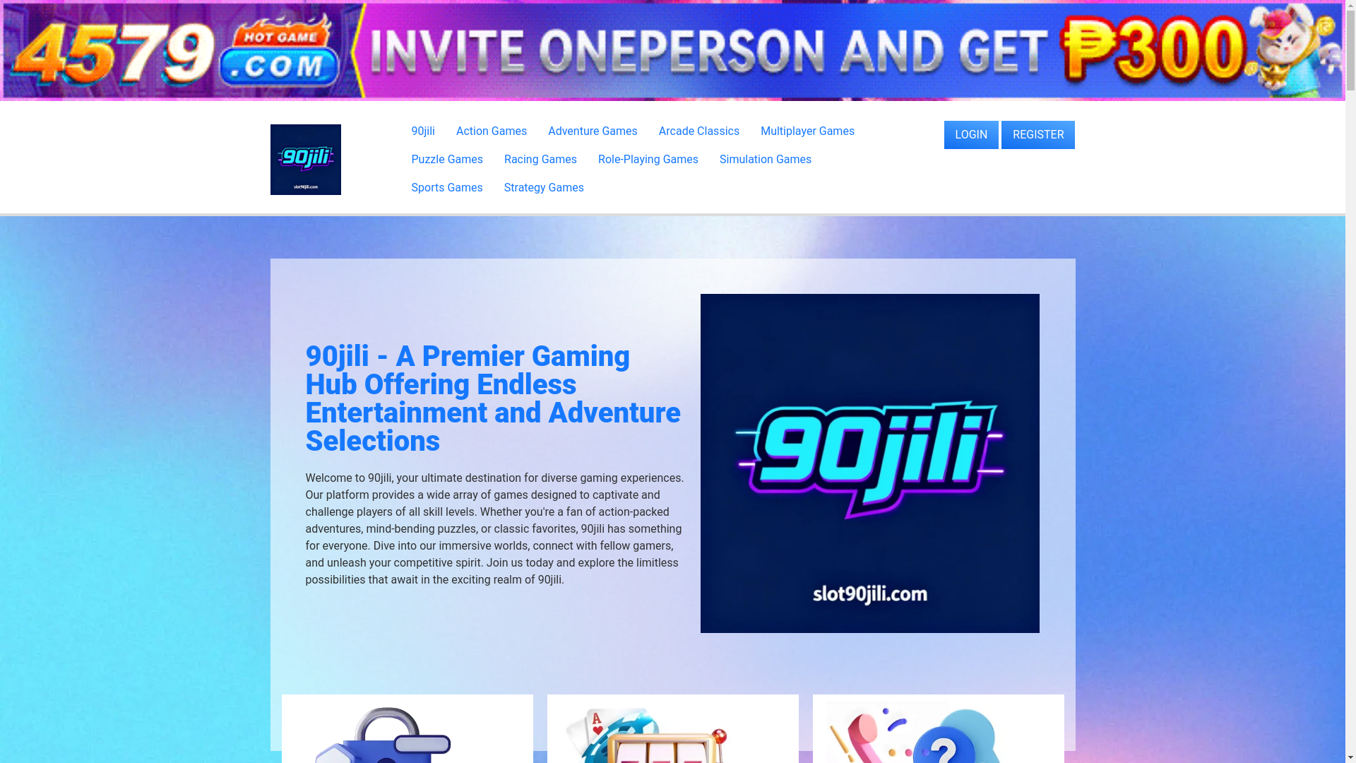 website screenshot of https://slot90jili.com/