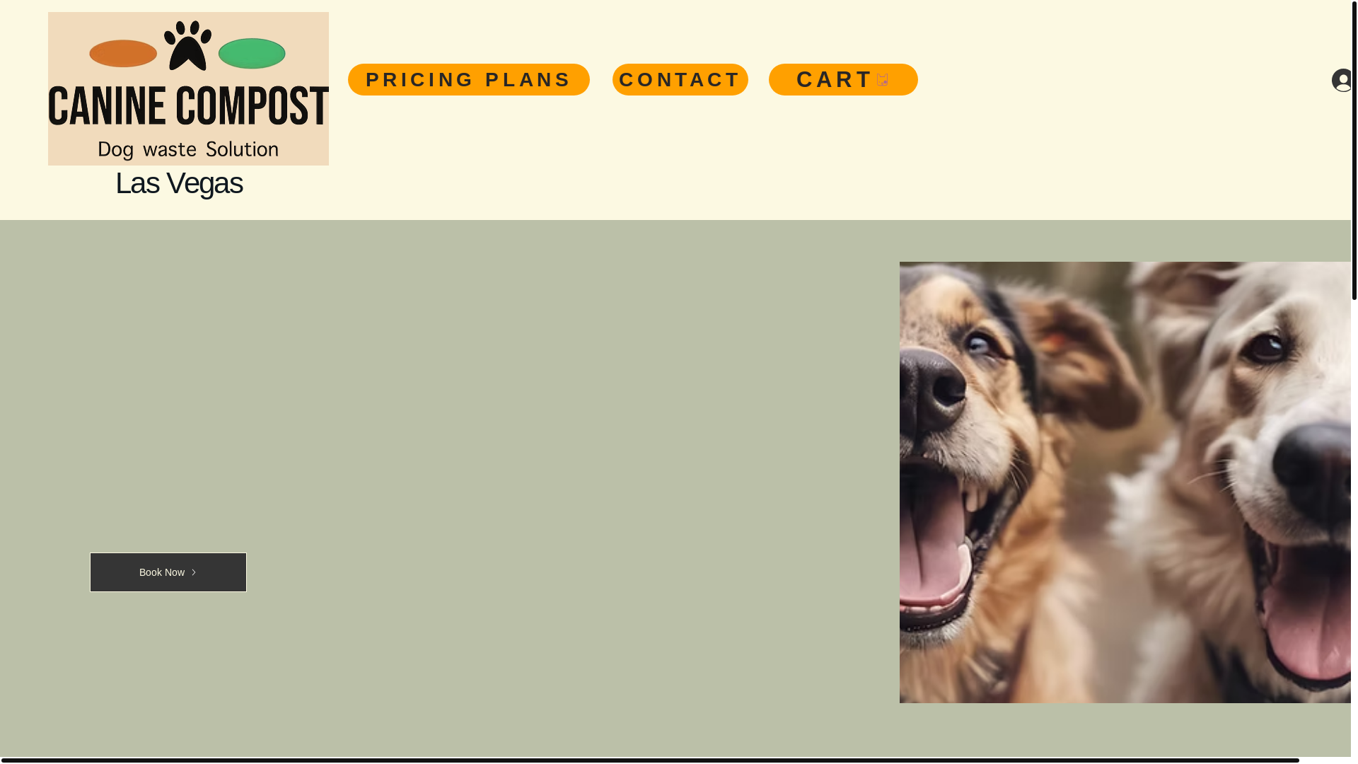 website screenshot of https://caninecompost.com/