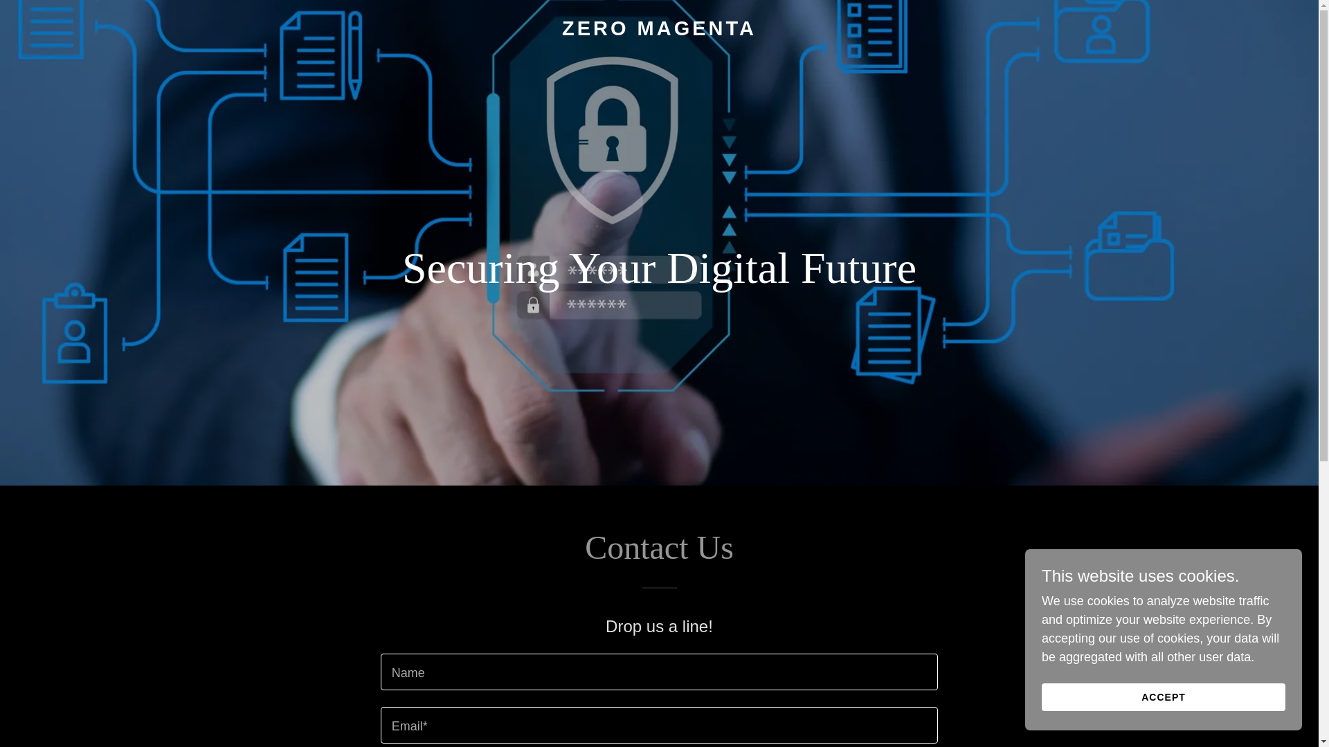 website screenshot of https://zeromagenta.com/