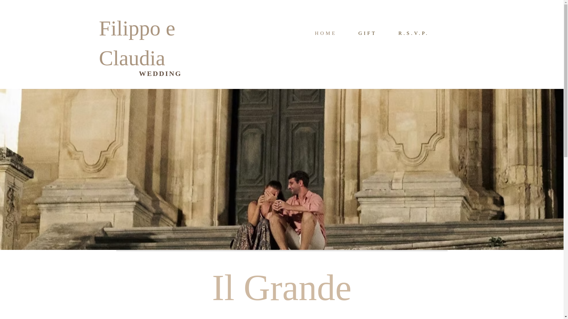website screenshot of https://filippoclaudia.day/