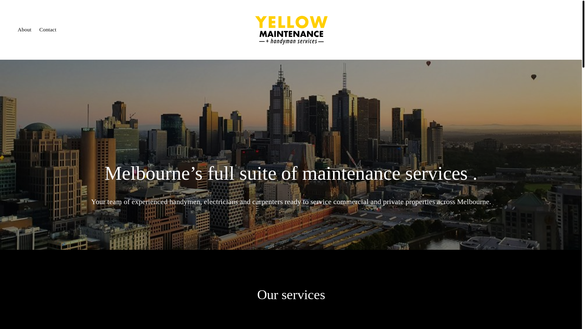 website screenshot of https://yellowmaintenance.com.au/