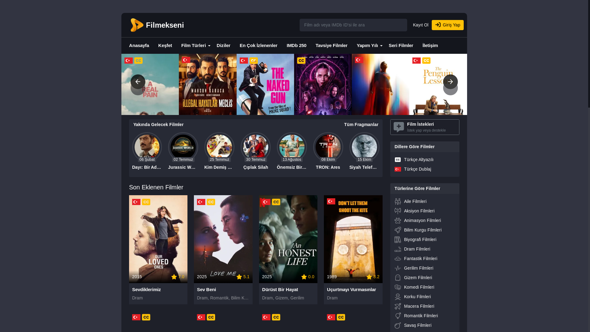 website screenshot of https://filmeksen.mom/