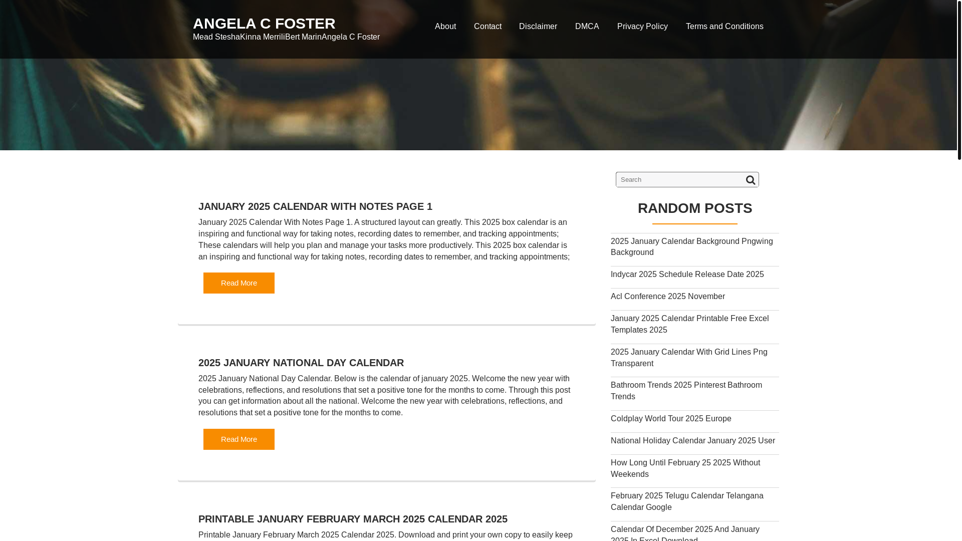 website screenshot of https://angelacfostera.pages.dev/