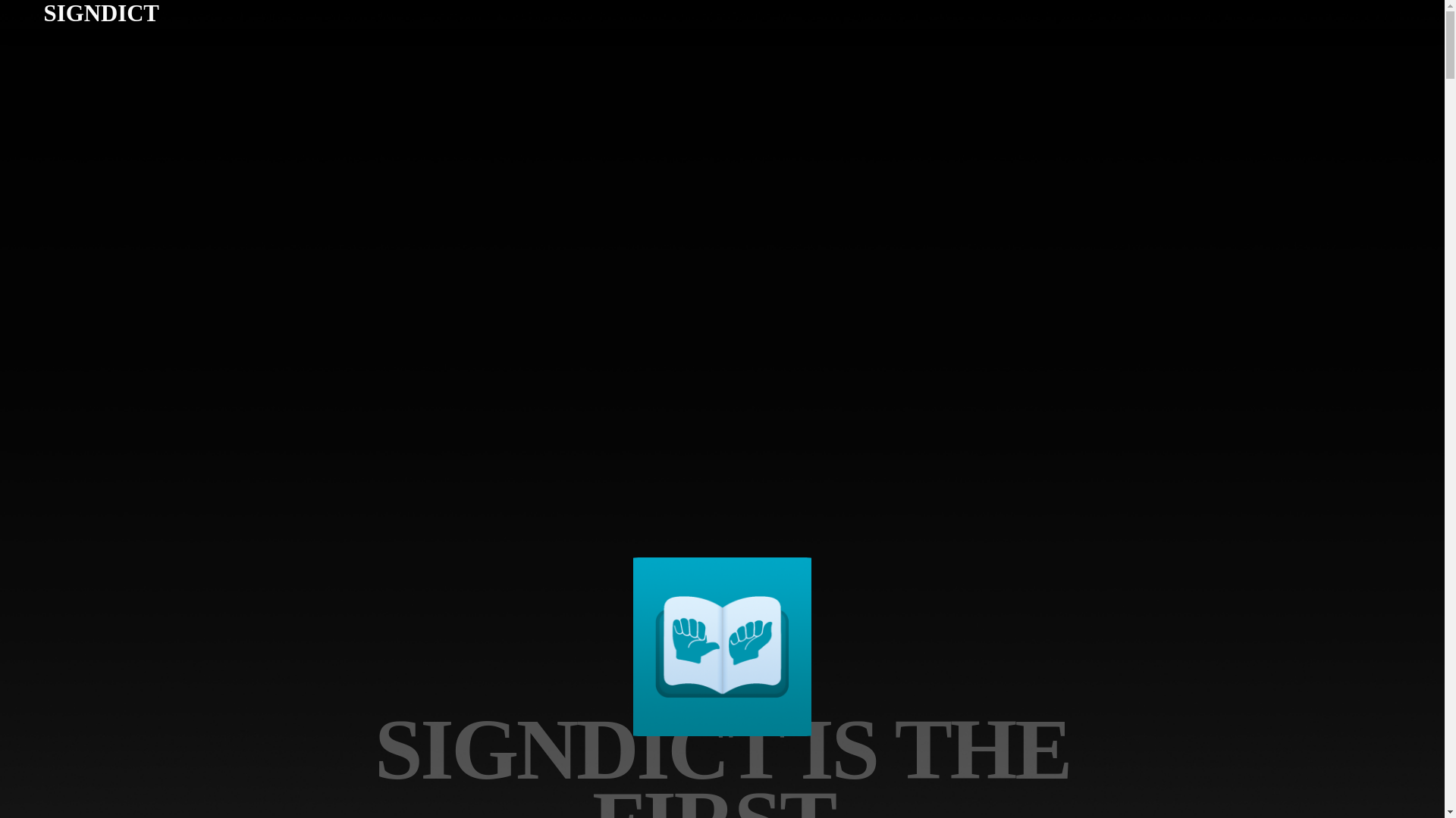website screenshot of https://signdictapp.com/