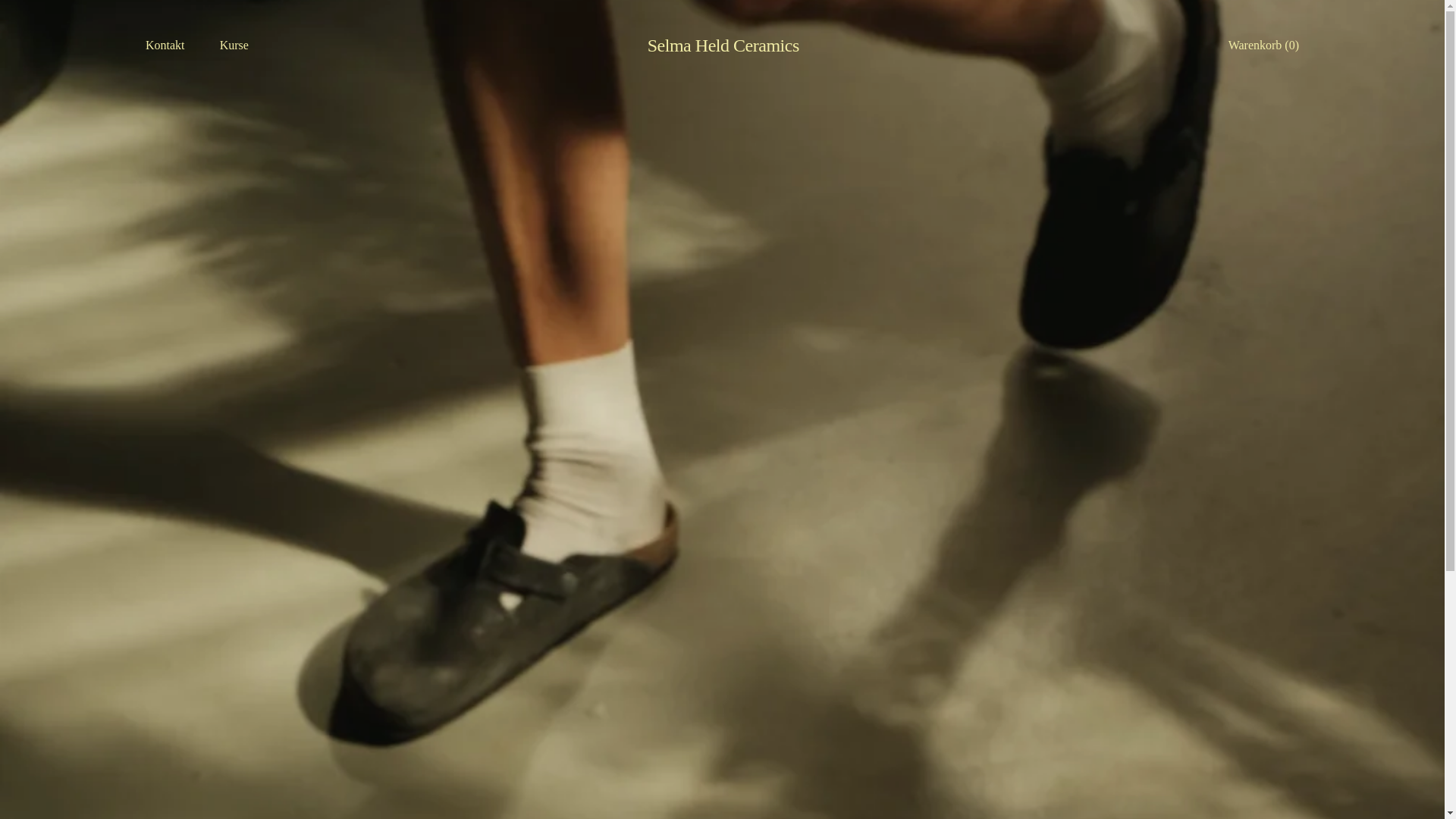 website screenshot of https://selmaheldceramics.de/