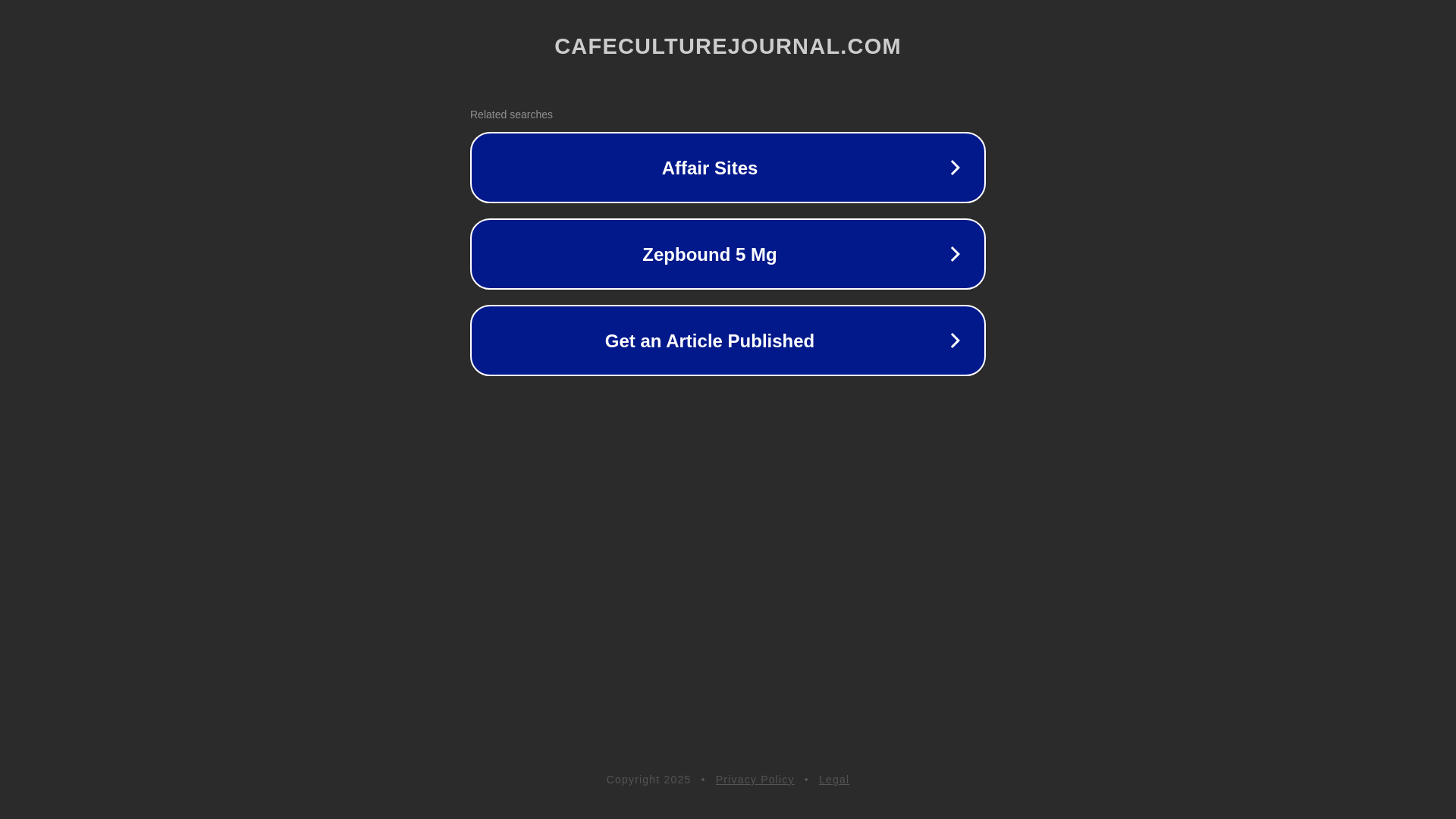 website screenshot of https://cafeculturejournal.com/