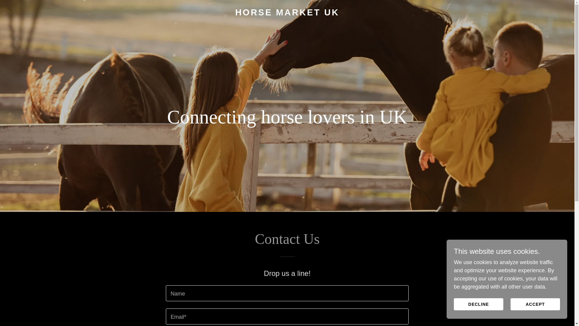 website screenshot of https://horsemarketuk.co.uk/