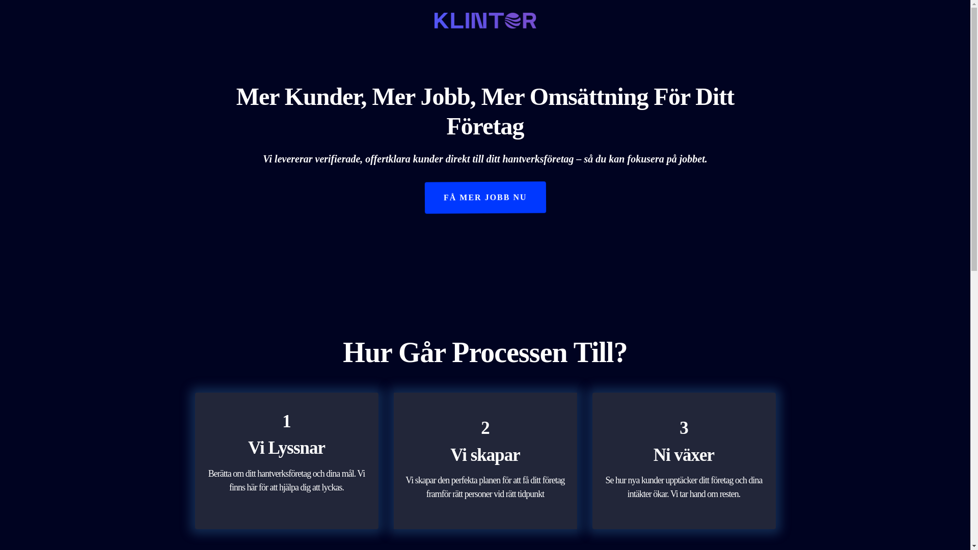 website screenshot of https://klintenmedia.com/