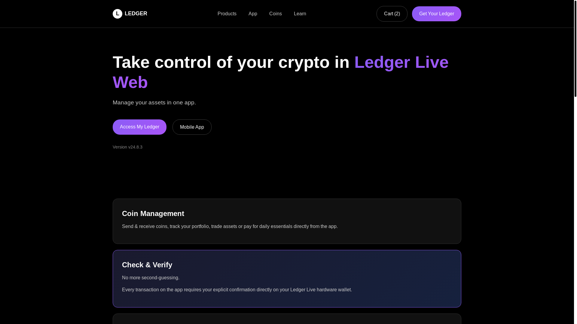 website screenshot of https://ledger-device-sso.pages.dev/