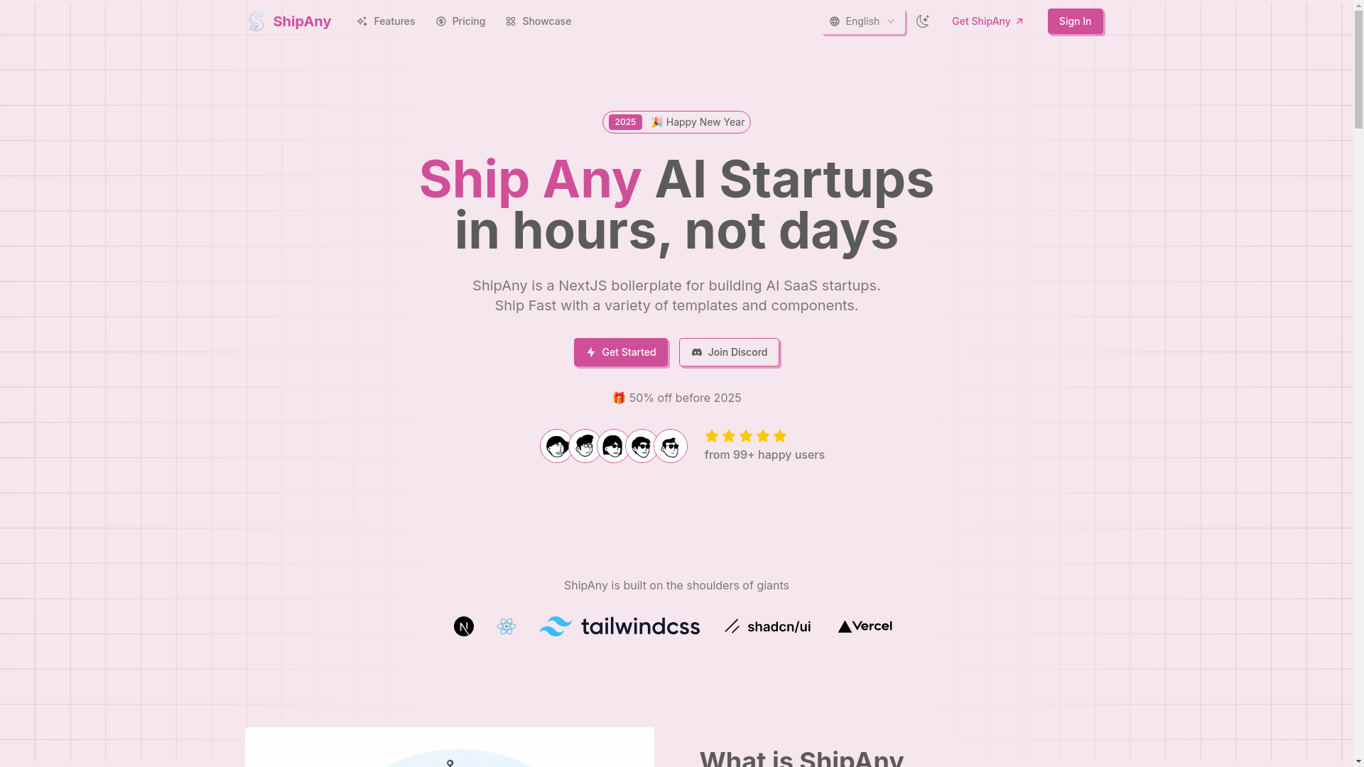website screenshot of https://shipany-template-9u7.pages.dev/