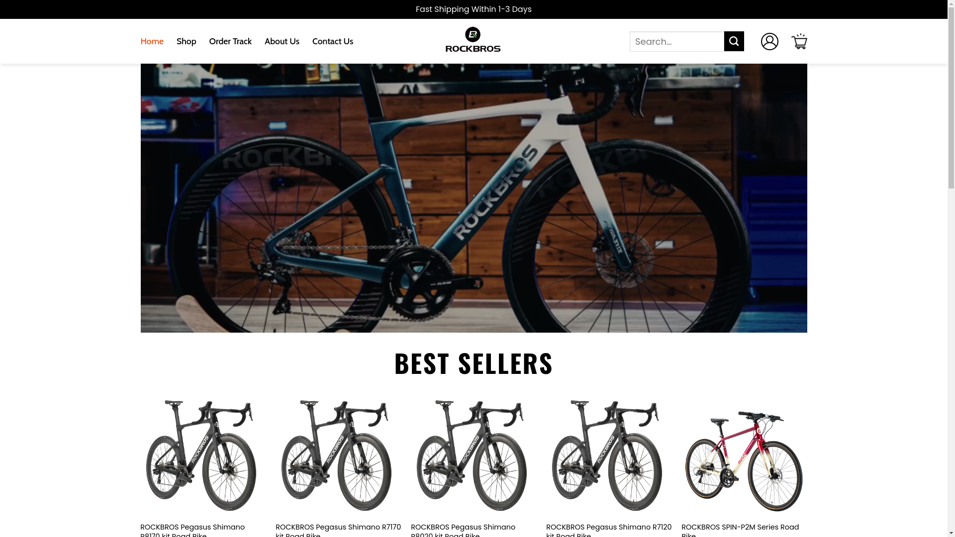 website screenshot of https://eliterockbrosusa.shop/