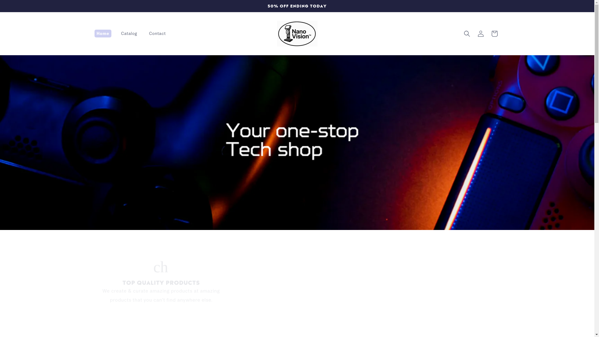 website screenshot of https://nanovisiontm.com/