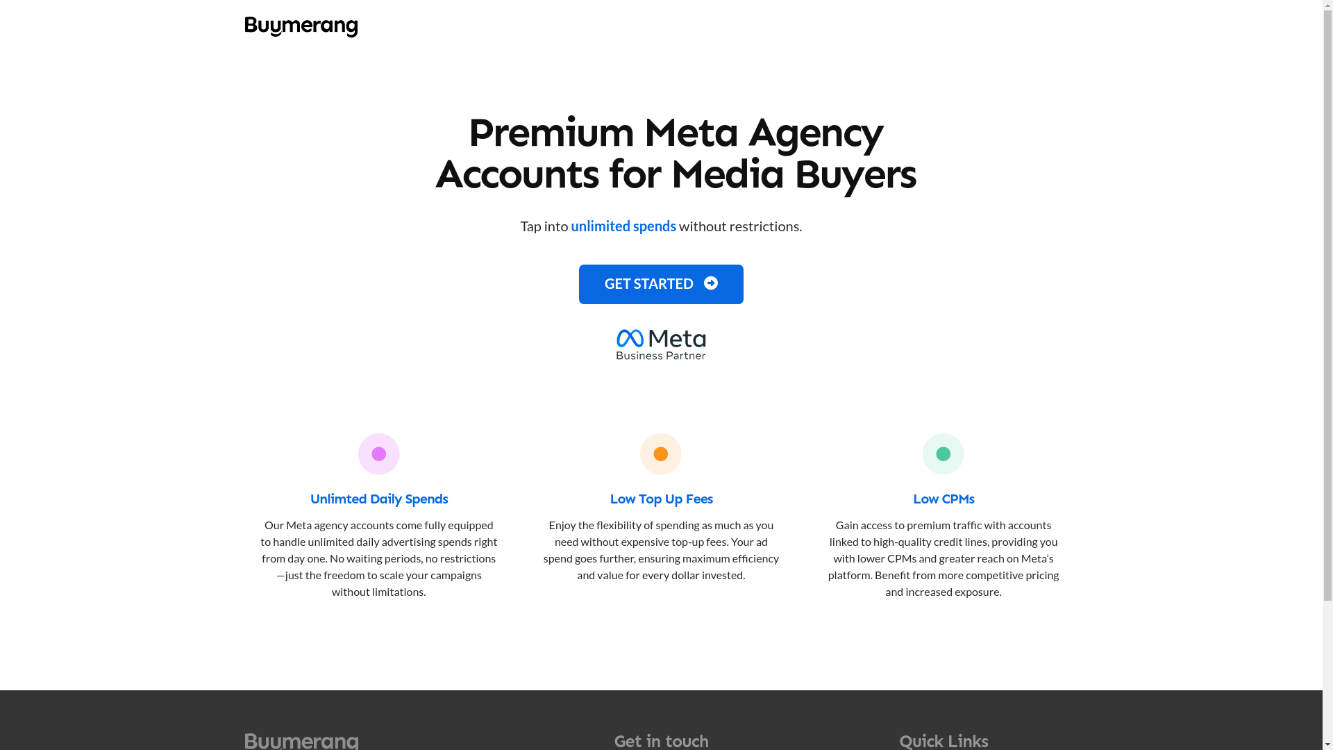 website screenshot of https://startagencybuumer.com/