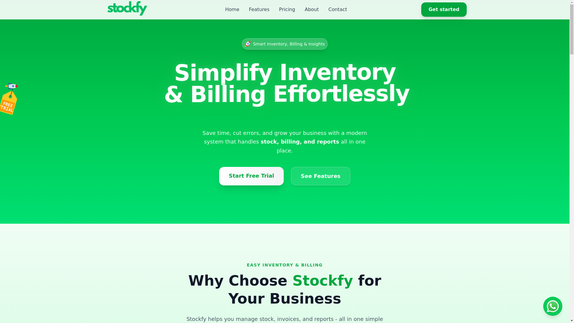 website screenshot of https://stockfypro.app/