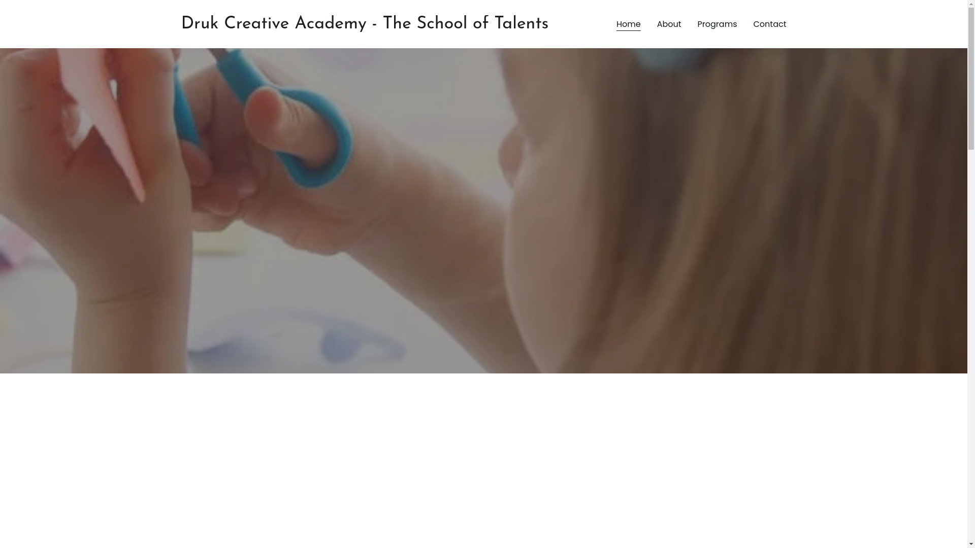 website screenshot of https://drukcreativeacademy.com/