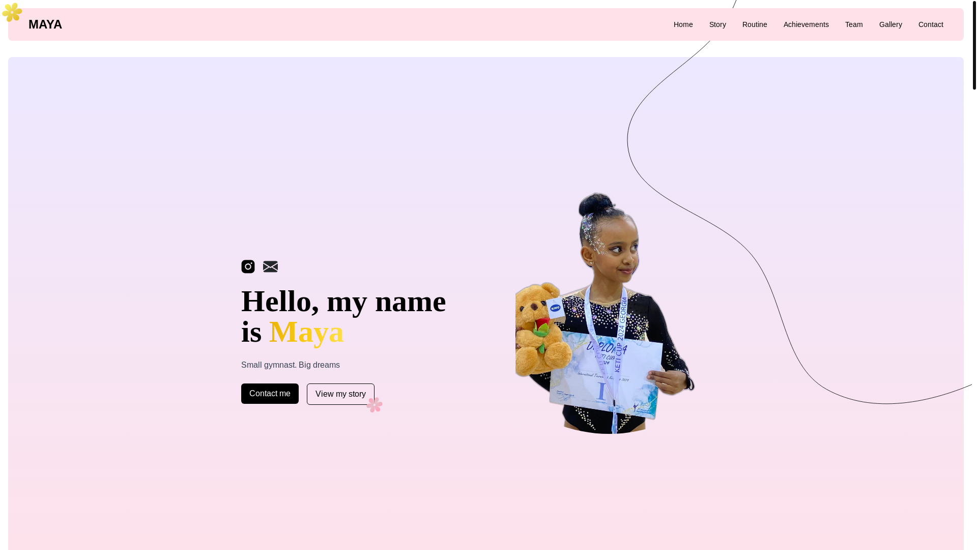 website screenshot of https://maya-omarabi.com/