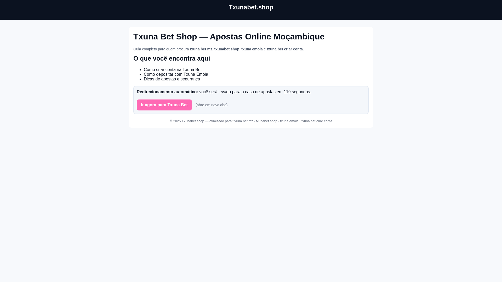 website screenshot of https://txunabet.shop/