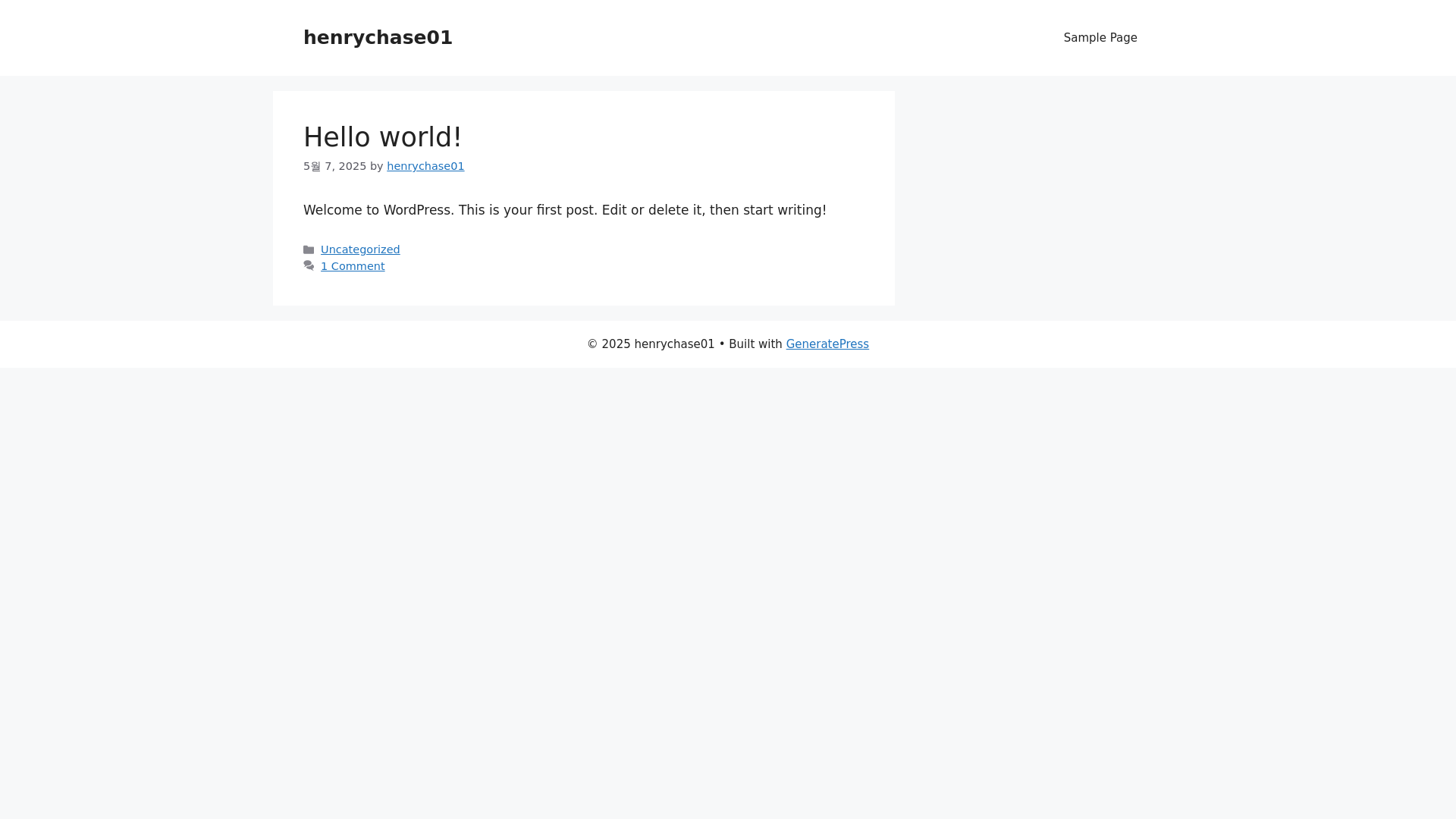 website screenshot of https://henrynchase.com/