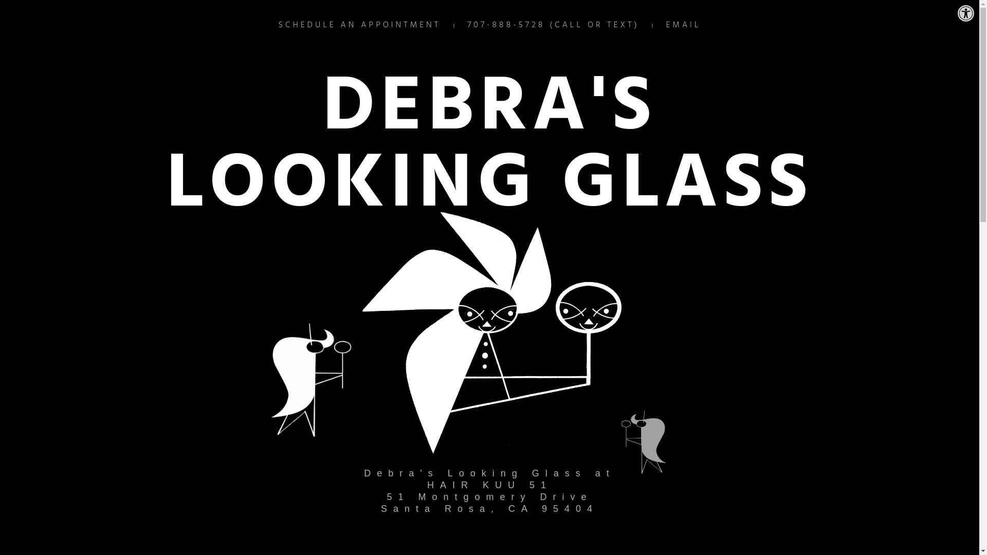 website screenshot of https://debraslookingglass.com/