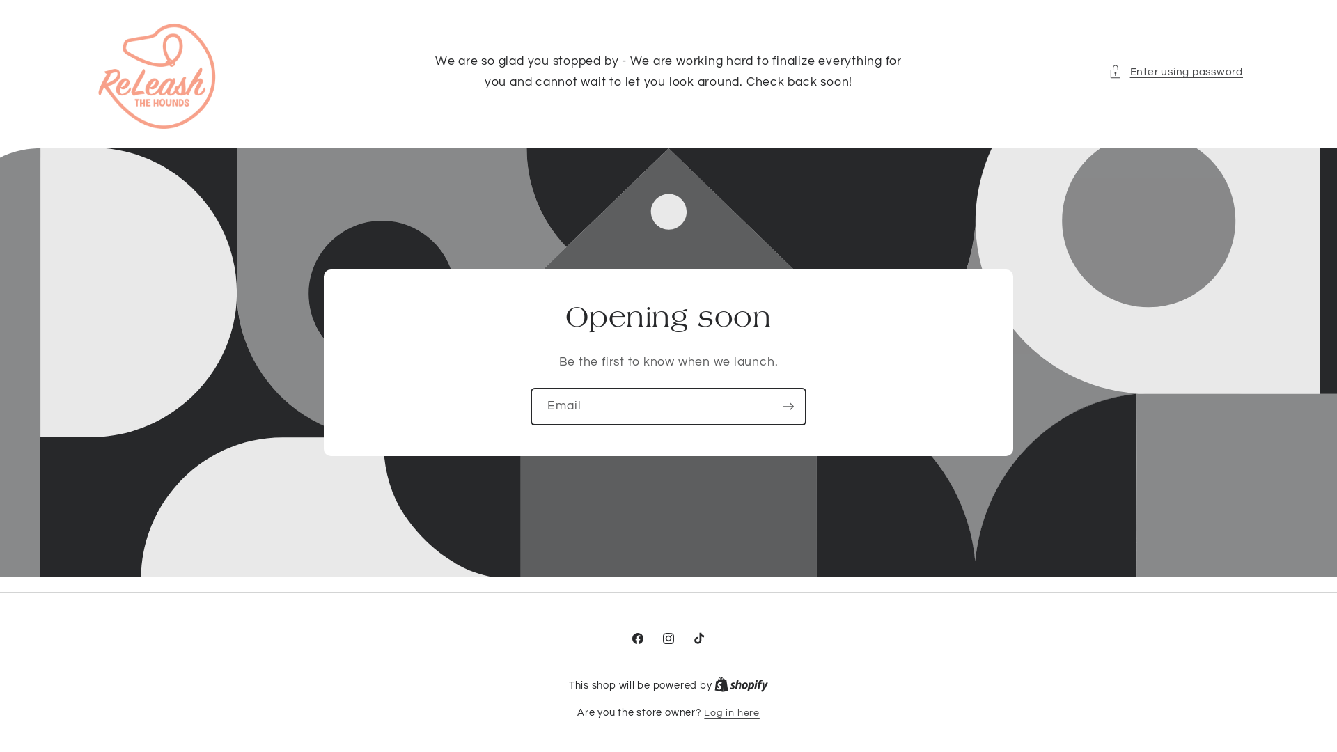 website screenshot of https://releashthehounds.shop/