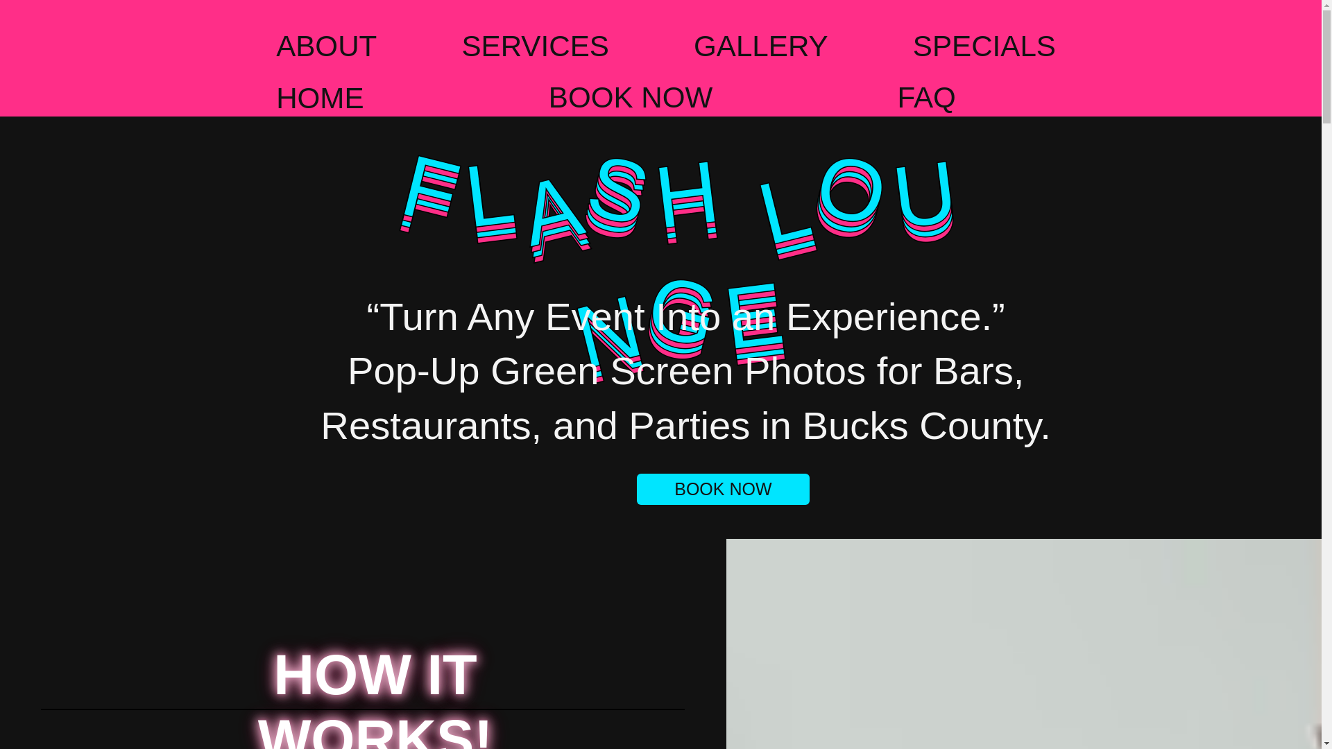 website screenshot of https://flashlounge215.com/