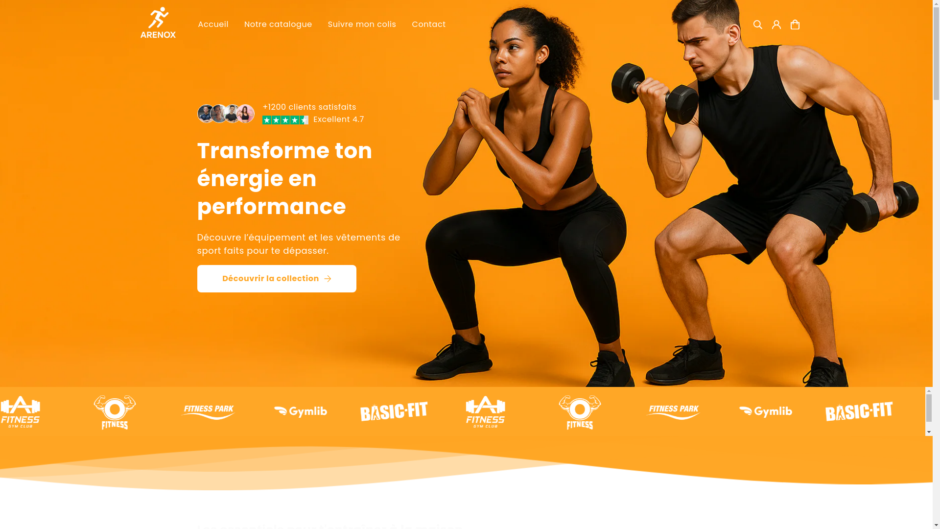 website screenshot of https://muscuandgo.shop/