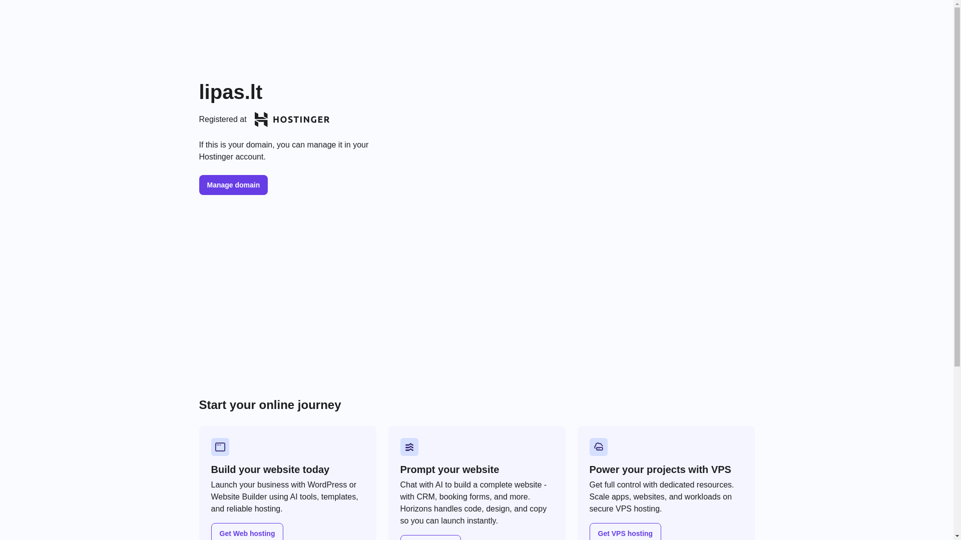 website screenshot of https://lipas.lt/
