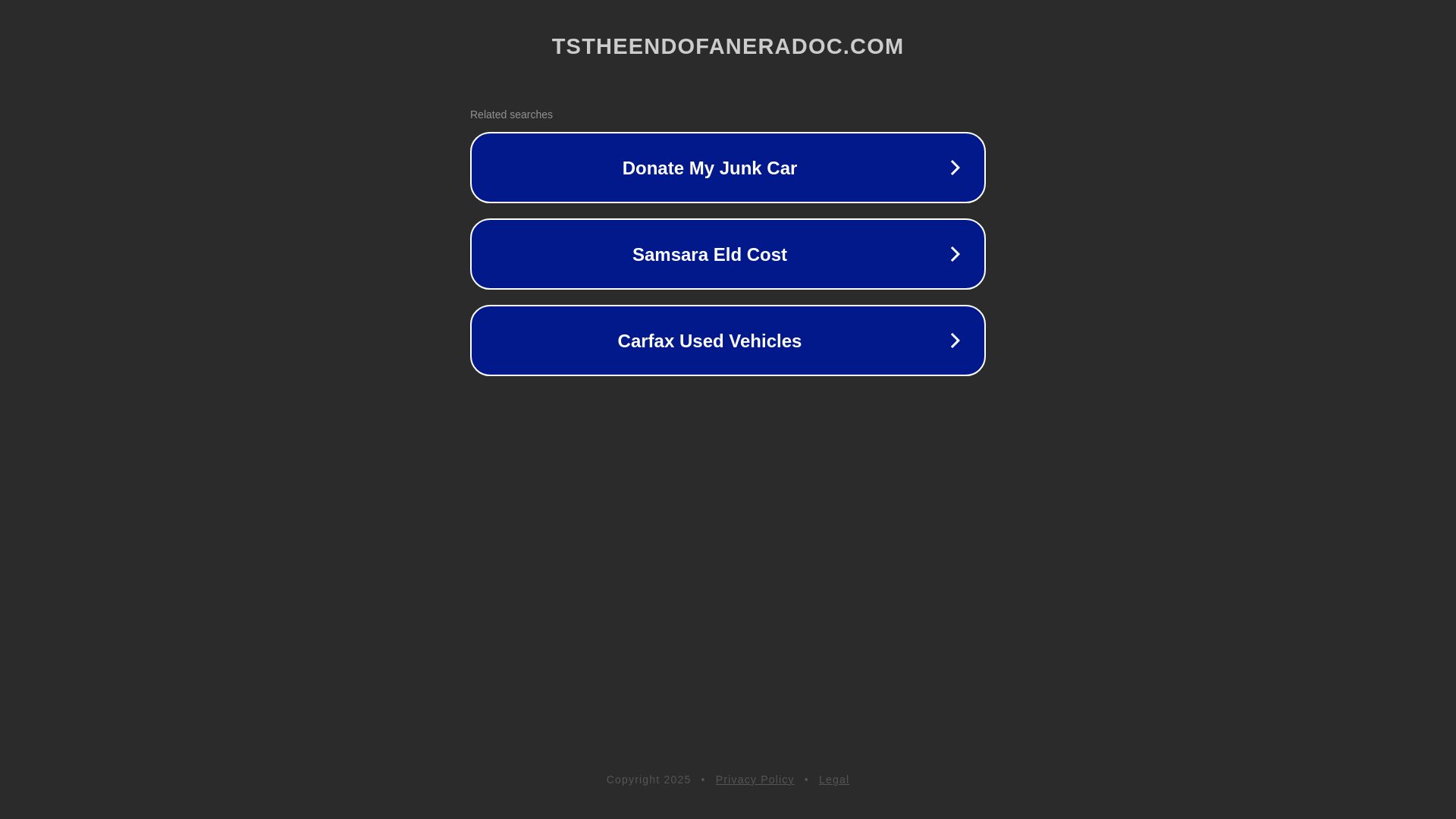 website screenshot of https://tstheendofaneradoc.com/