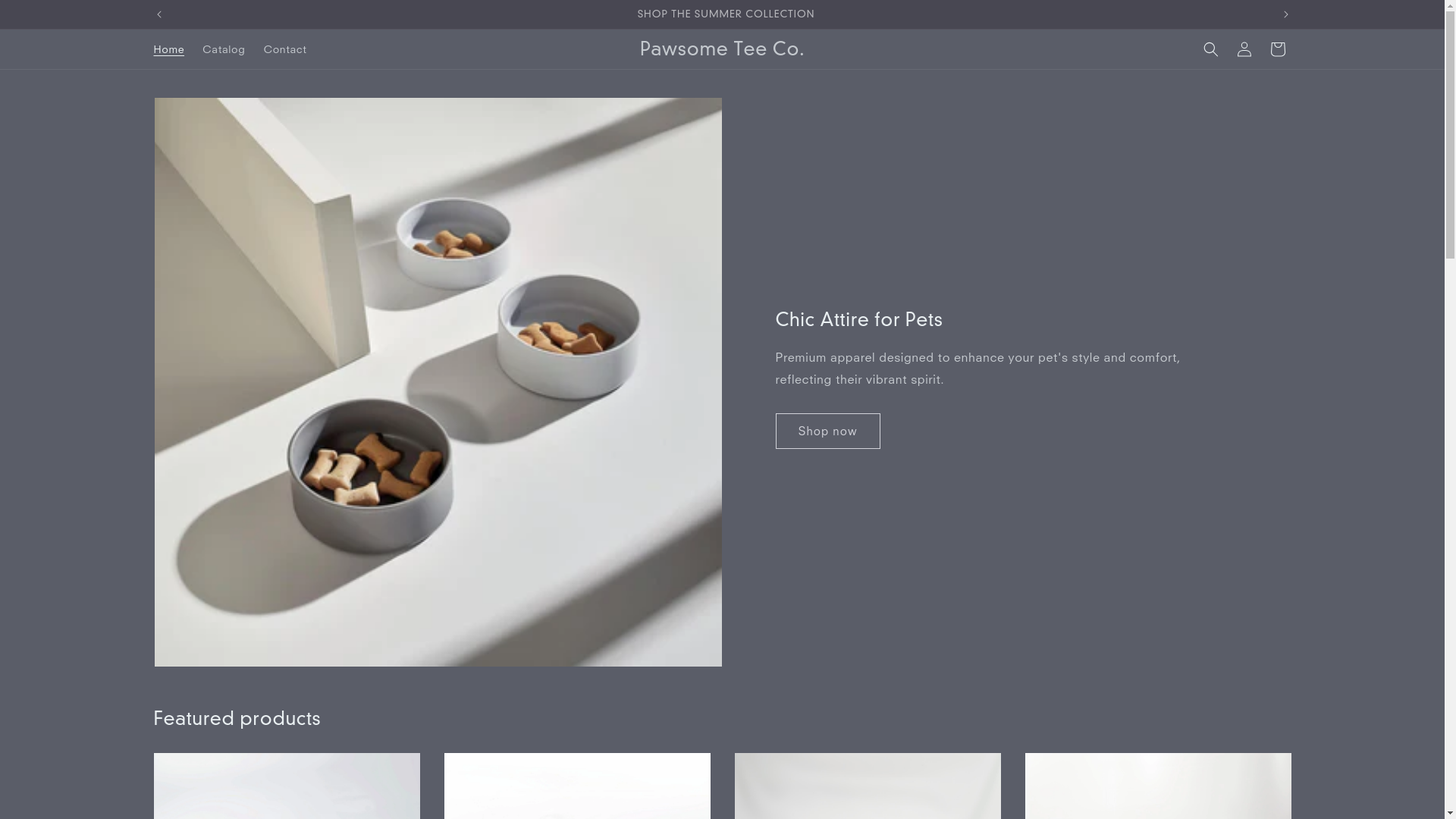website screenshot of https://pawsometee.in/