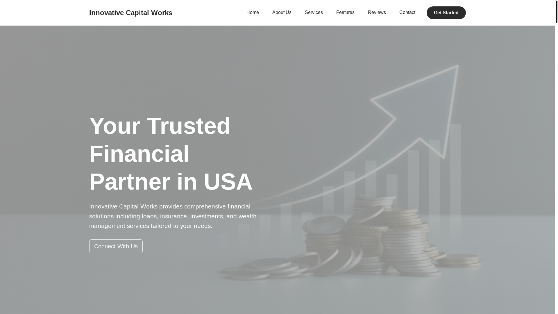 website screenshot of https://innovativecapitalworks.com/
