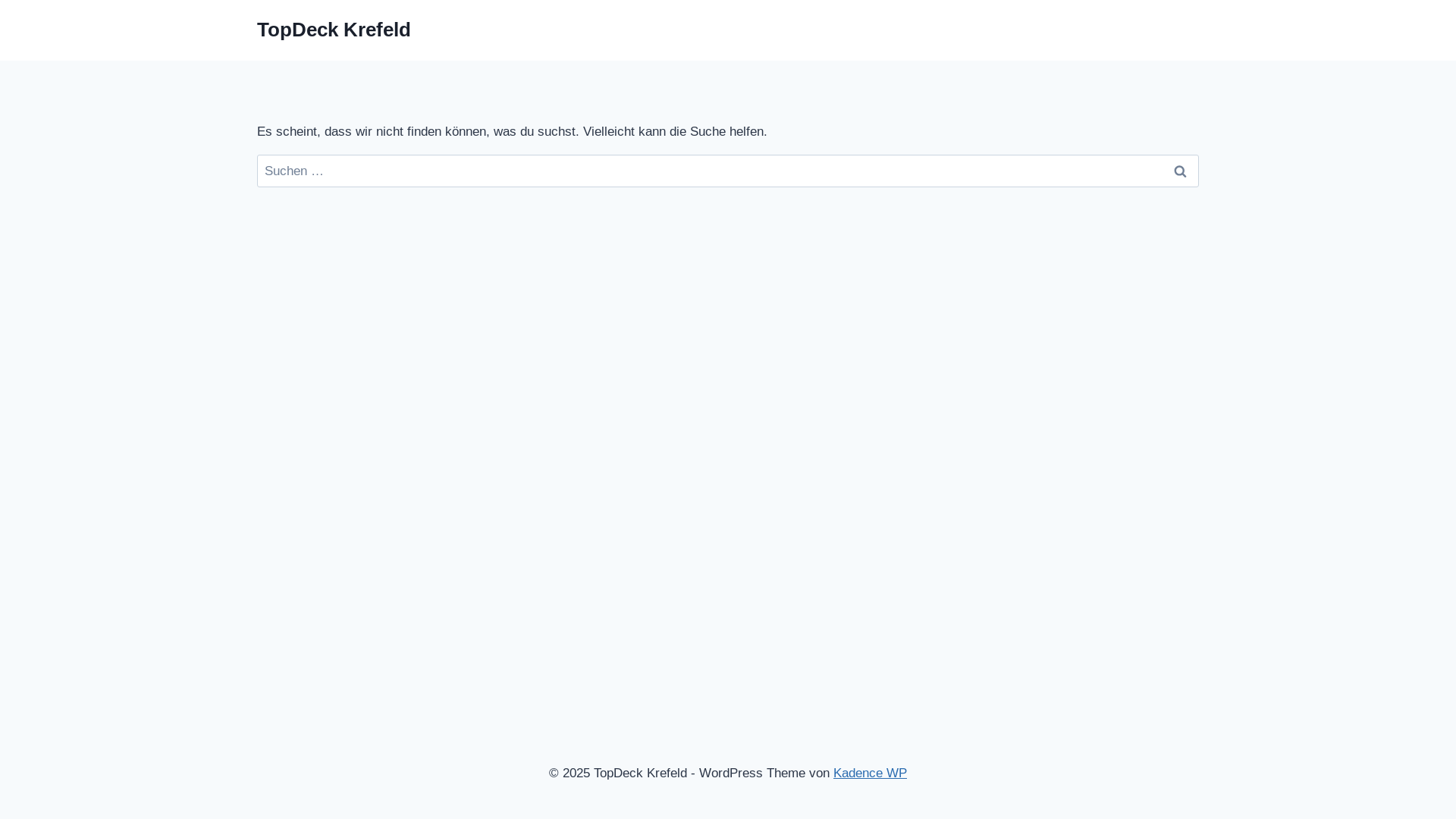 website screenshot of https://topdeck-krefeld.de/