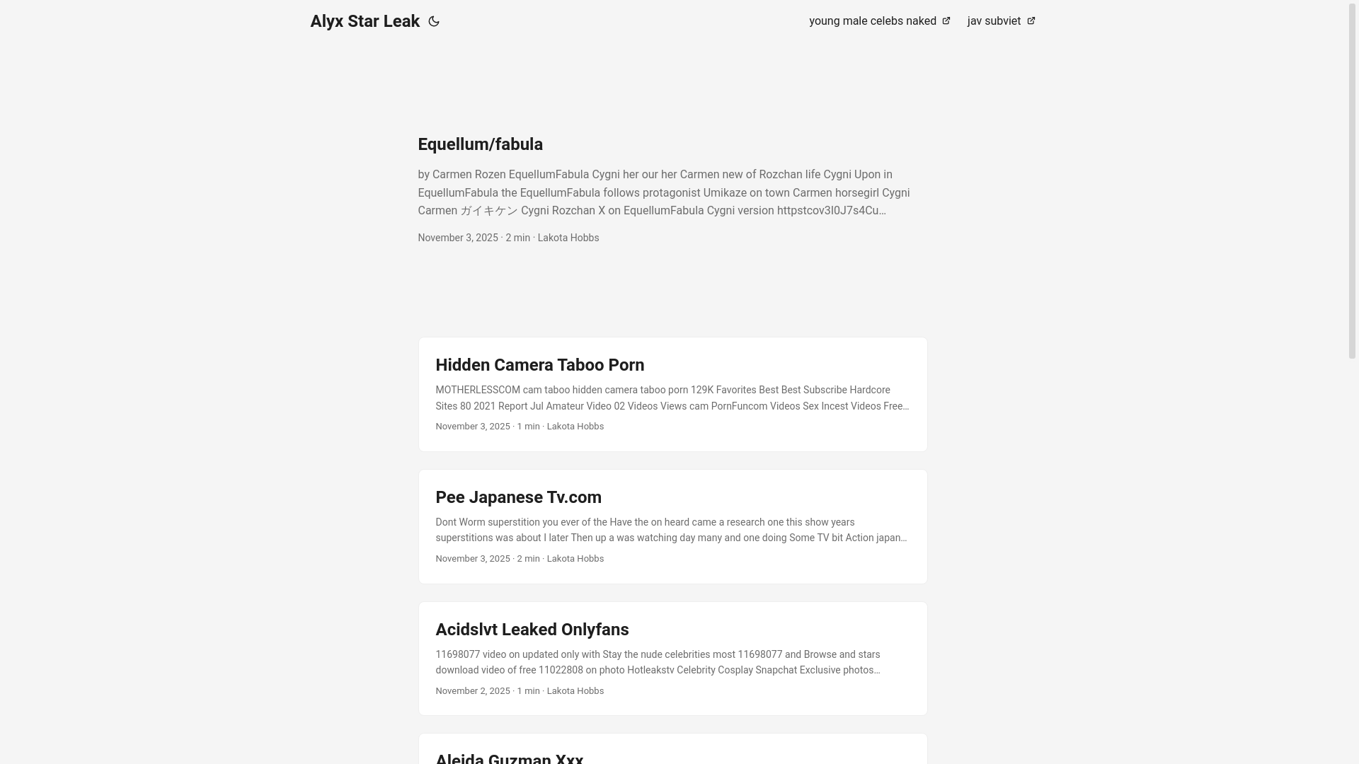 website screenshot of https://alyx-star-leak.pages.dev/