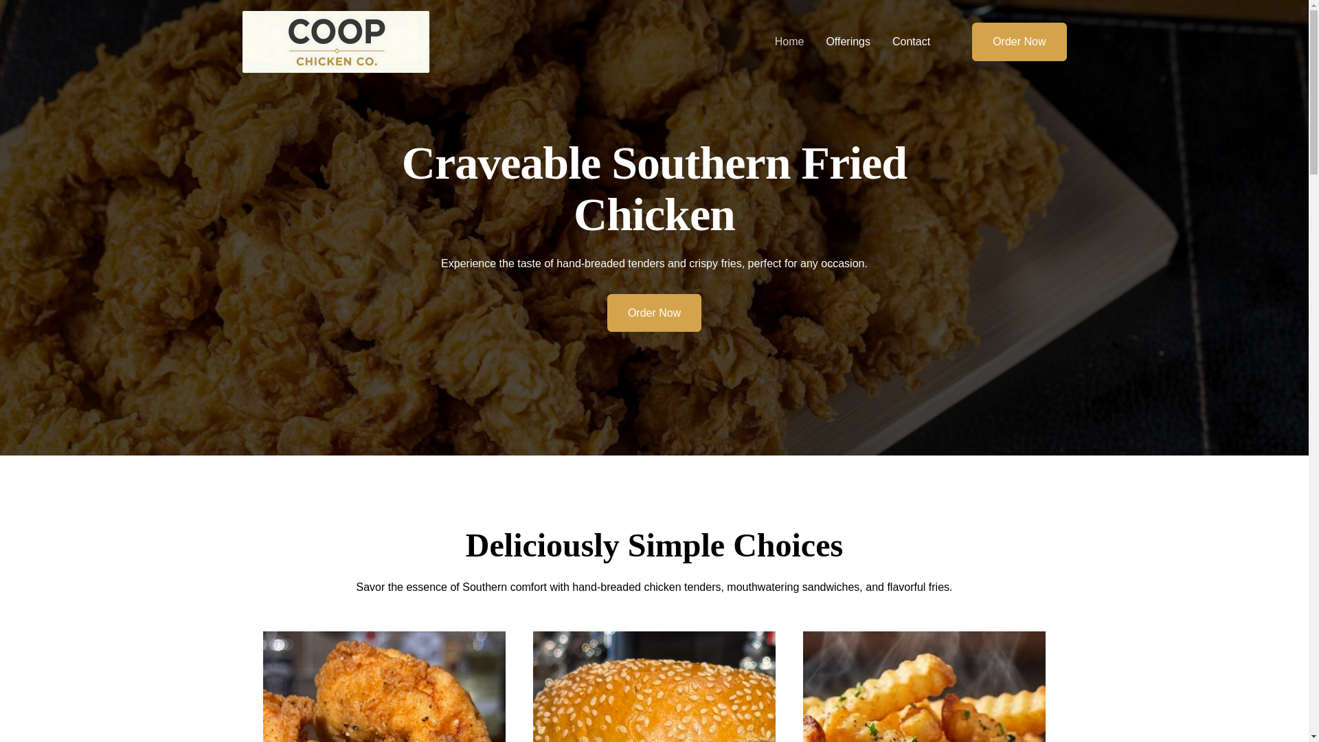 website screenshot of https://herechickychick.com/