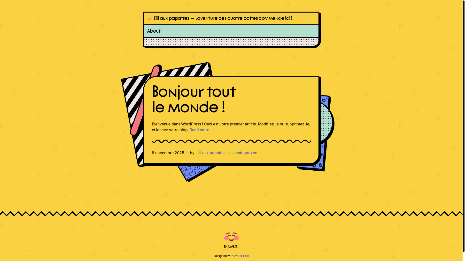 website screenshot of https://lillauxpapattes.fr/