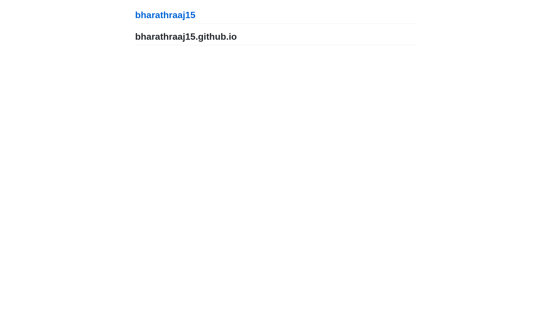 website screenshot of https://bharathraajpandian.com/