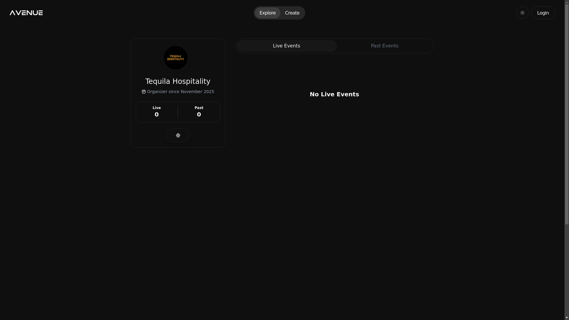 website screenshot of https://tequilahospitality.com/